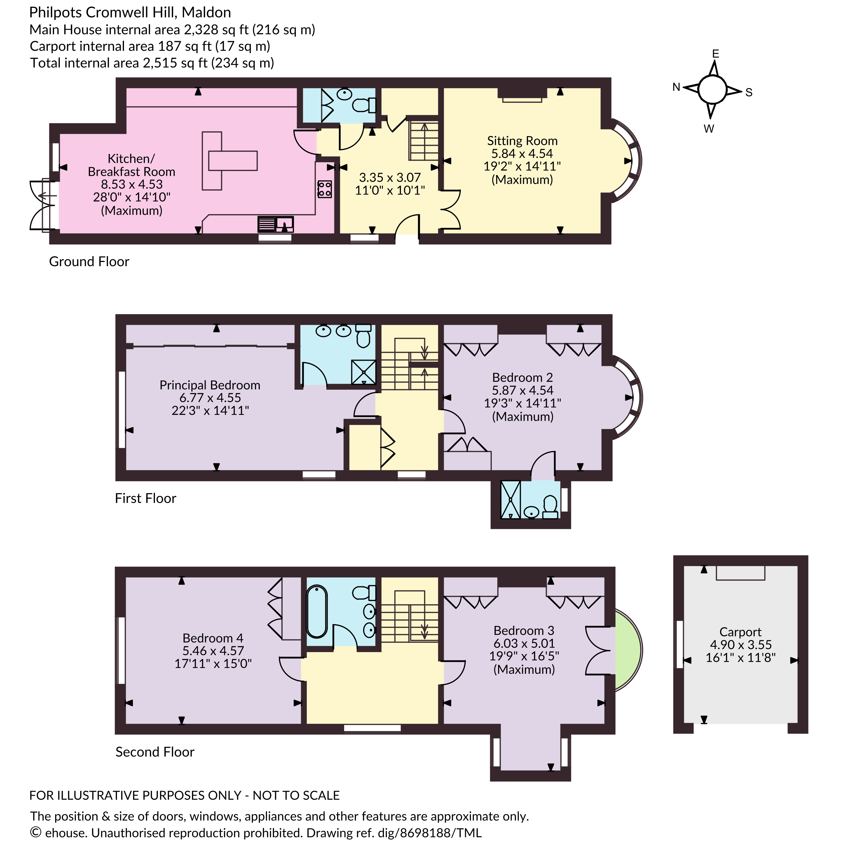 Philpots,, Cromwell Hill, Essex floorplan