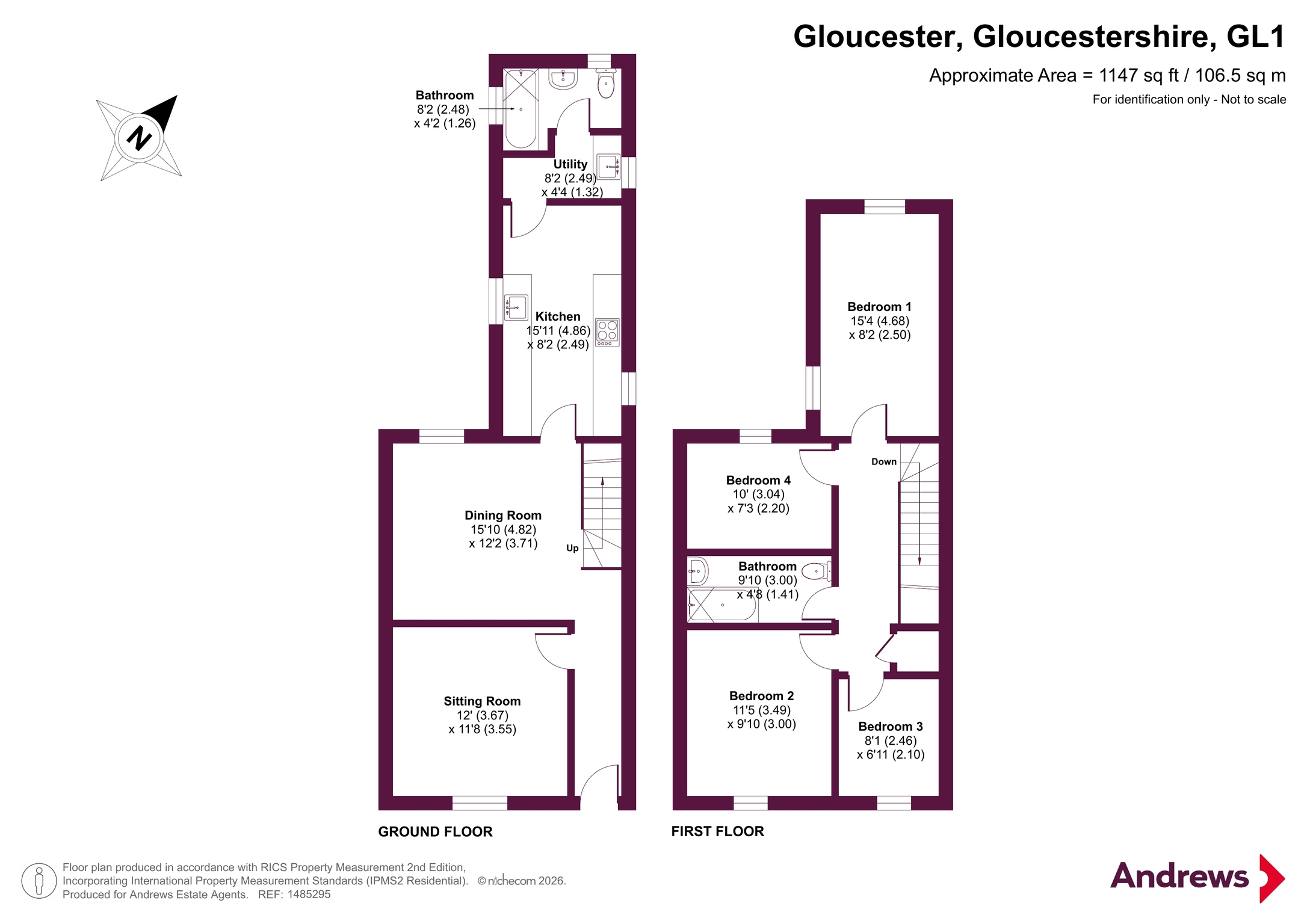 6, Edwy Parade, Gloucestershire floorplan