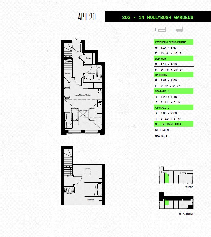 58, The Threadworks, Bethnal Green floorplan