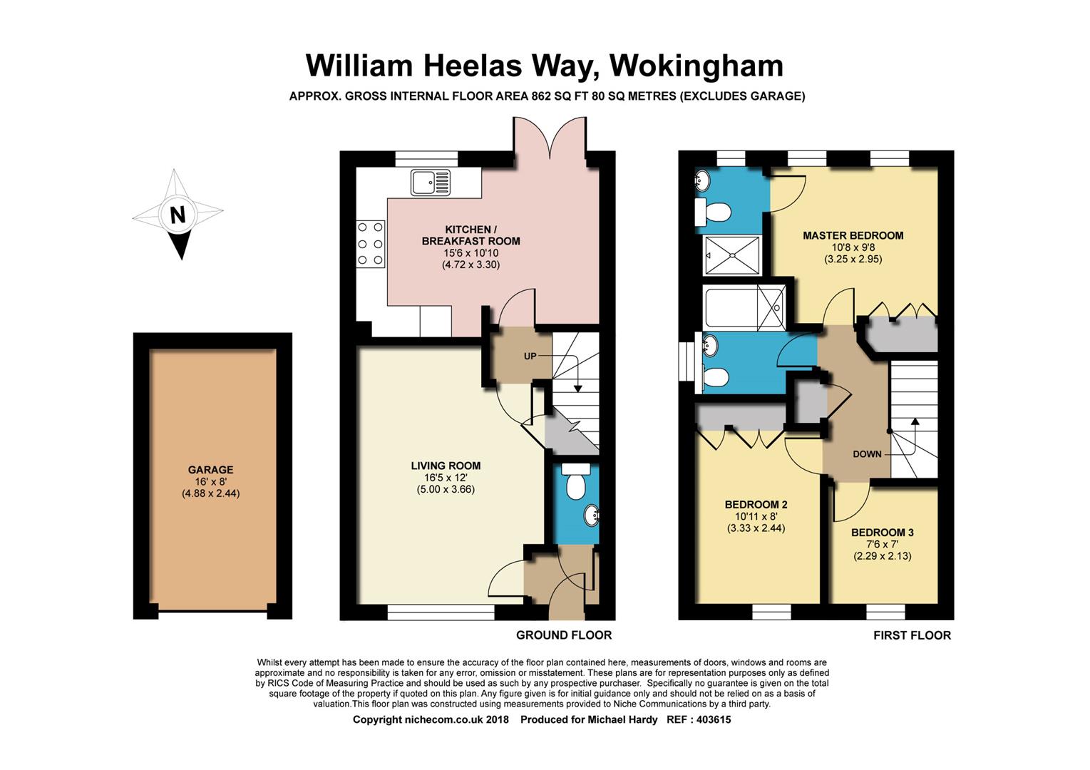 3 Bedrooms Semi-detached house for sale in William Heelas Way, Wokingham, Berkshire RG40