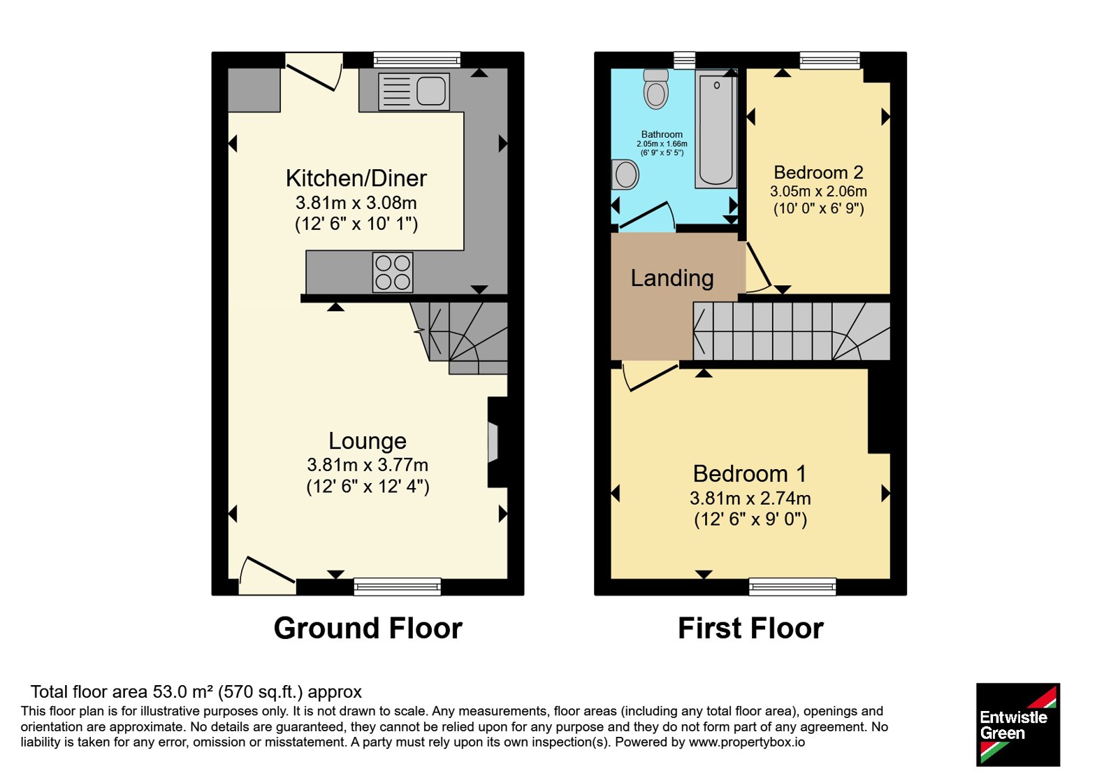 74, Evelyn Street, Cheshire floorplan