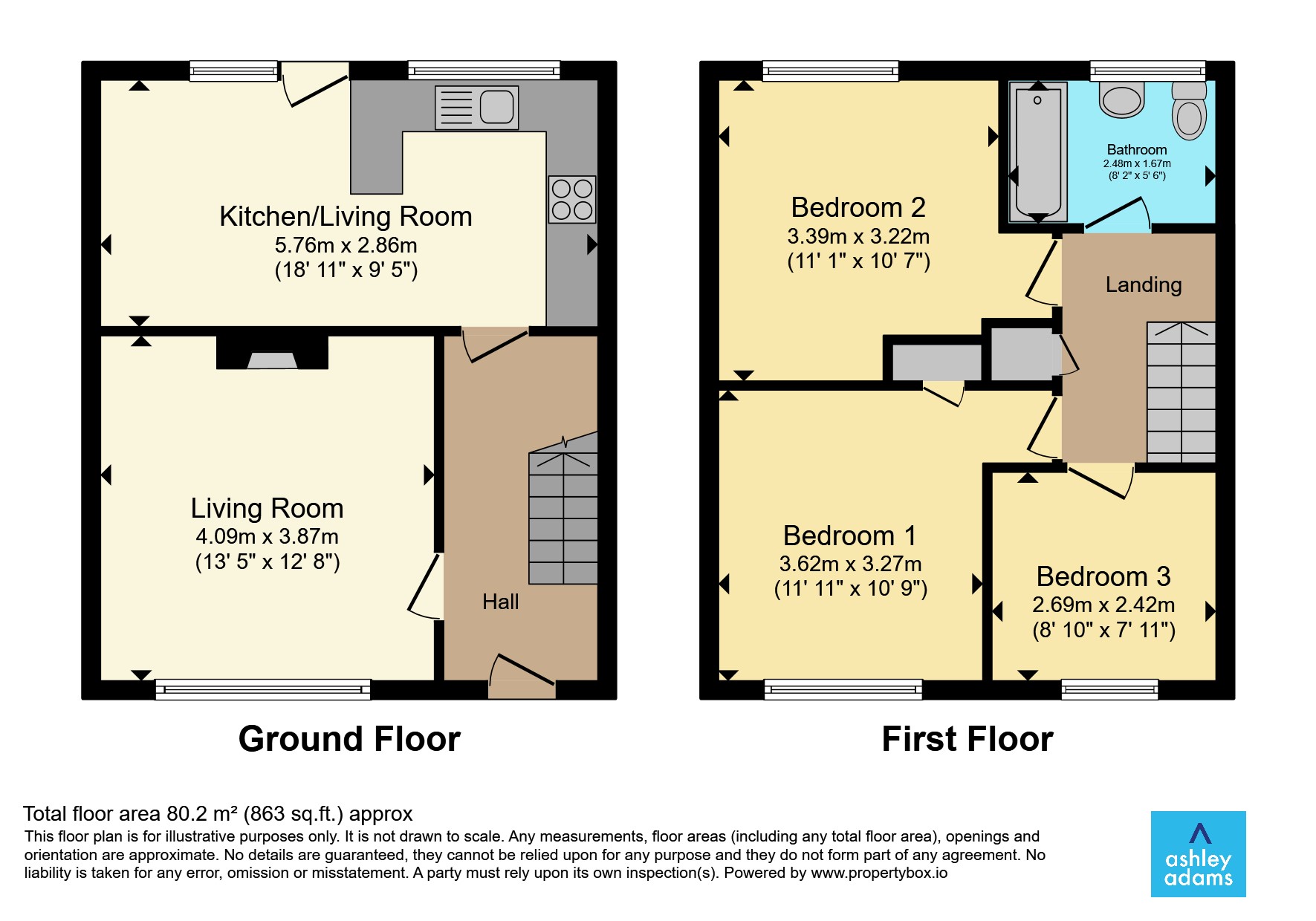 136, Falmouth Road, Derby floorplan