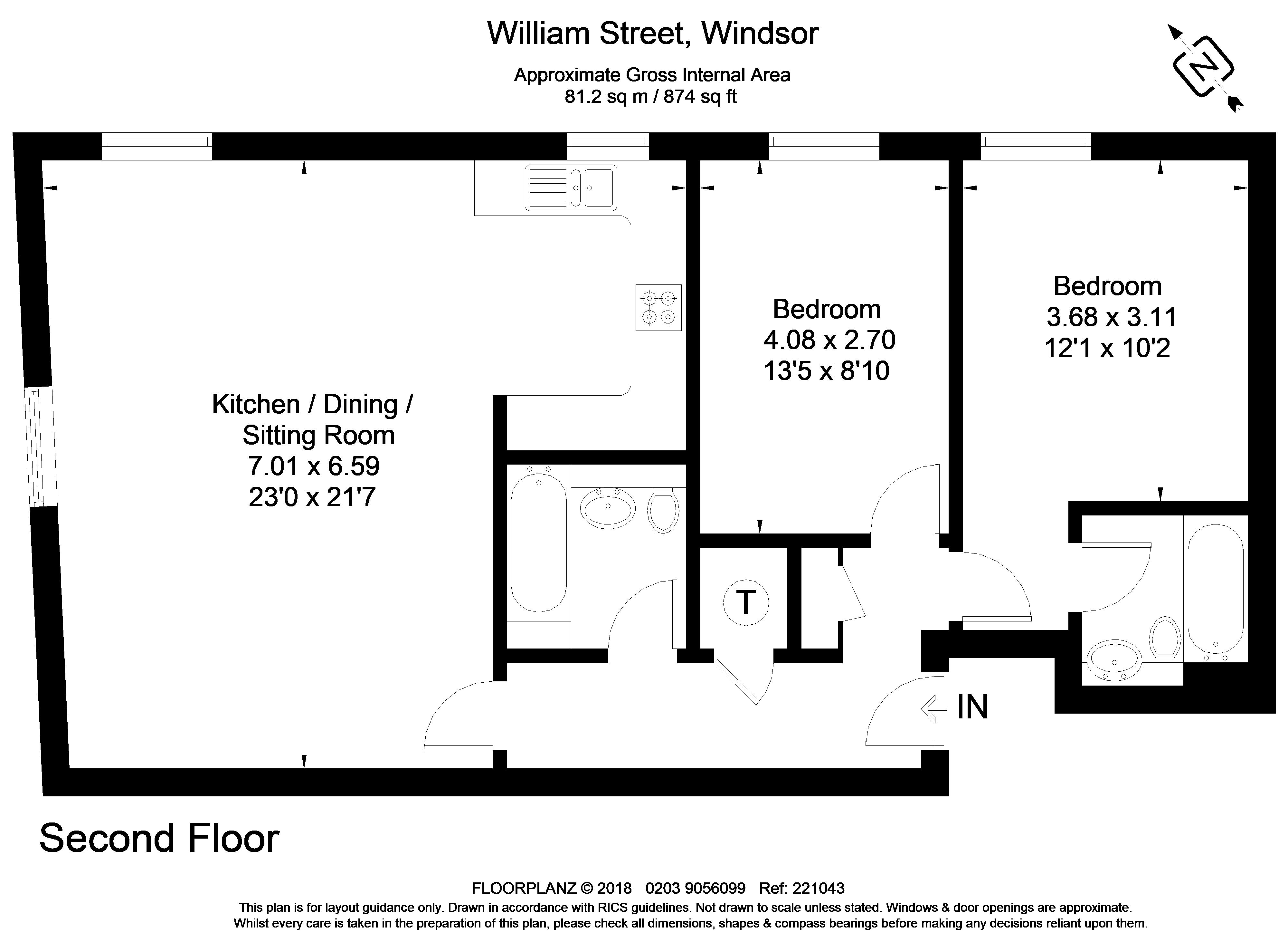 William Street, Windsor floorplan