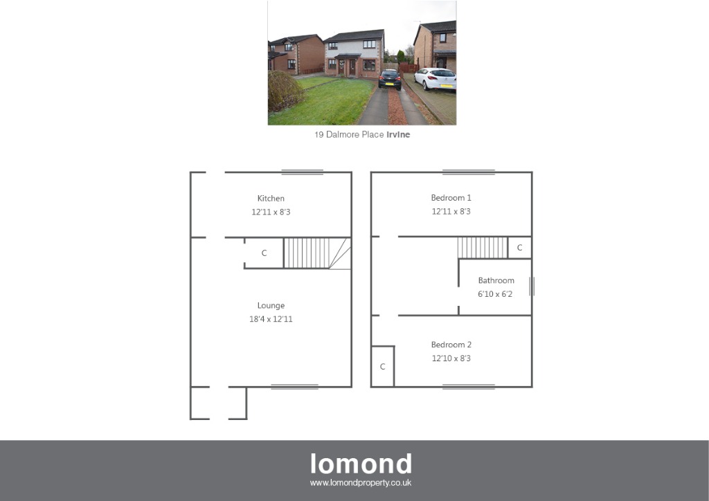 2 Bedrooms Semi-detached house for sale in Dalmore Place, Irvine, North Ayrshire KA11