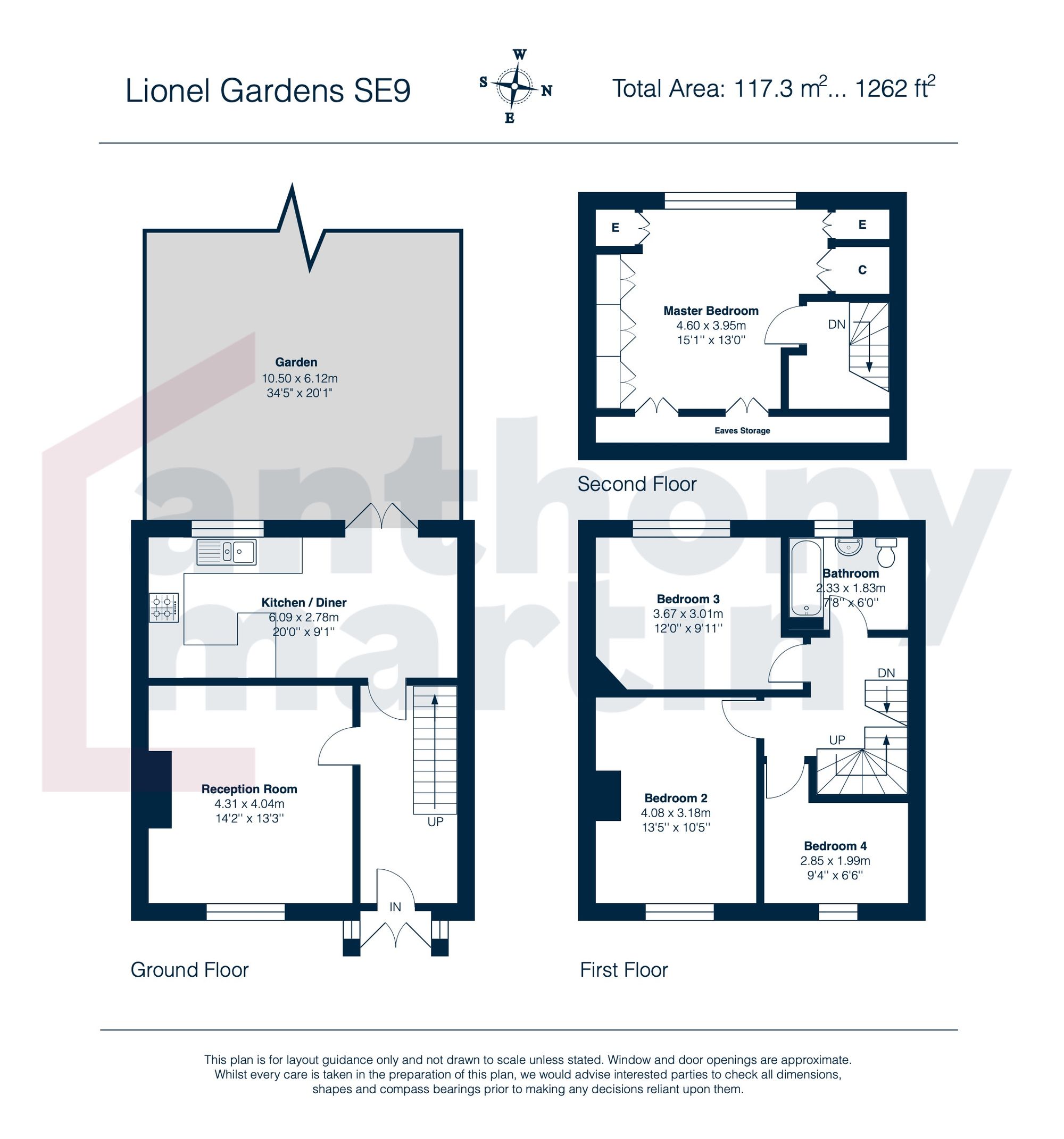 3 Lionel Gardens, London floorplan