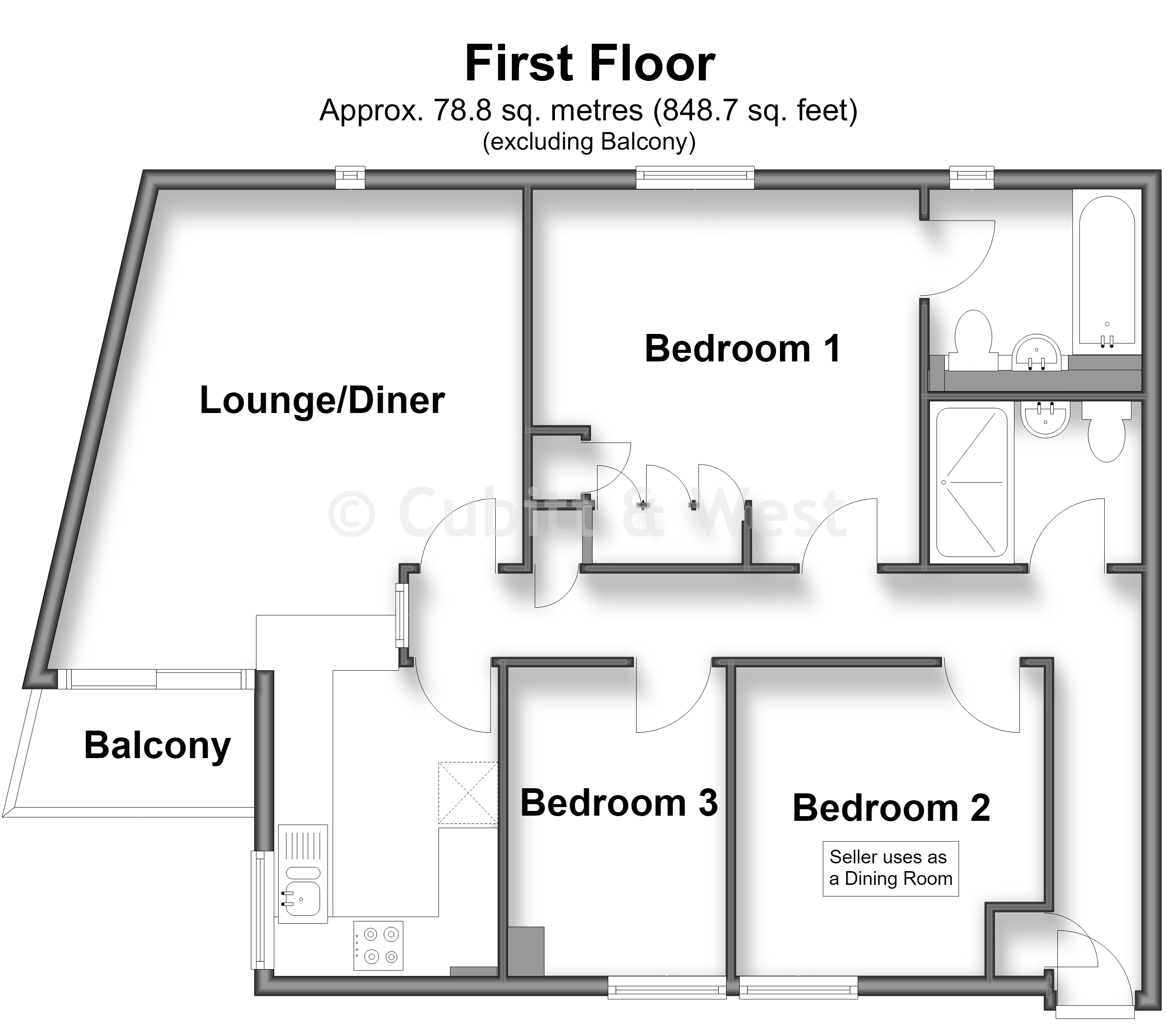 Sutton Heights, Albion Road, Sutton floorplan
