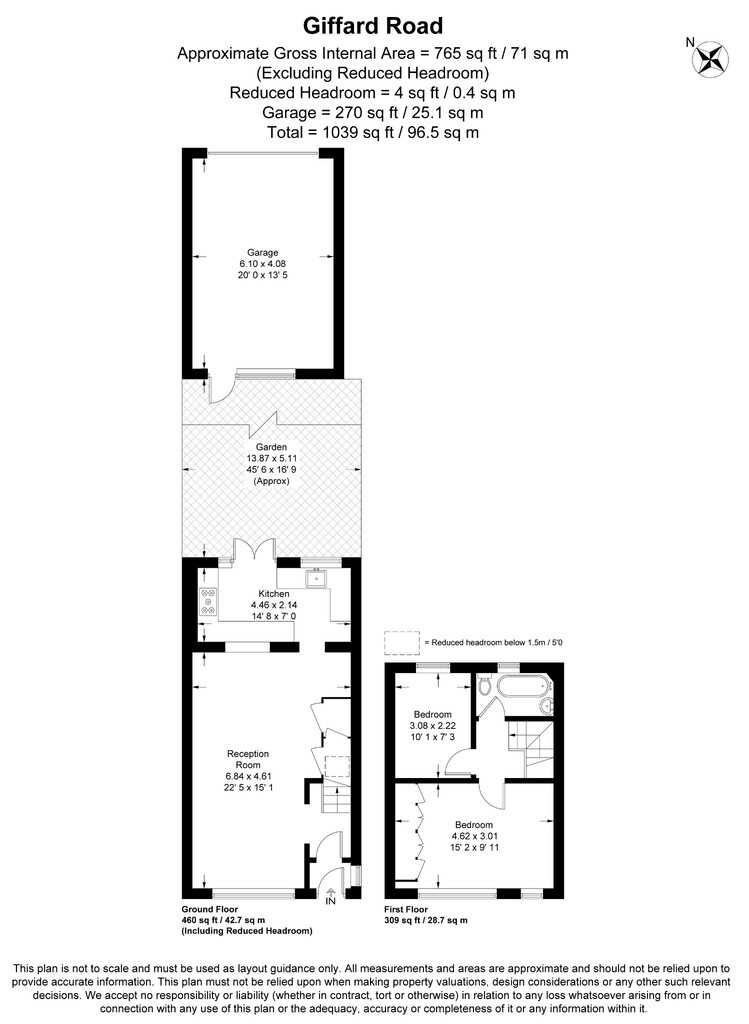 11, Giffard Road, London floorplan
