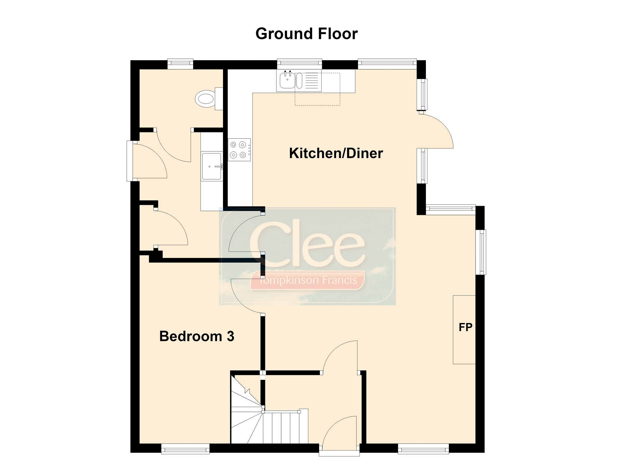 4a Belle Vue Gardens, Brecon floorplan