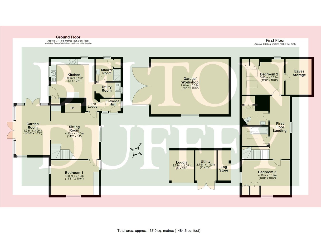 Honeysuckle Cottage, Bircham Road, Stanhoe floorplan