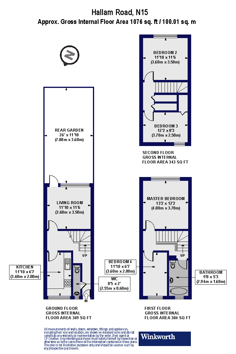 9, Hallam Road, London floorplan
