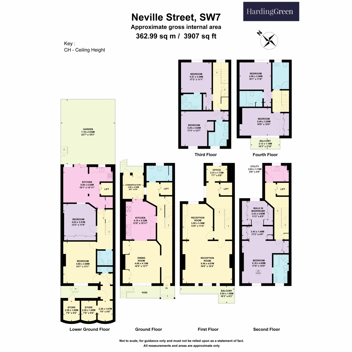 6, Neville Street, London floorplan