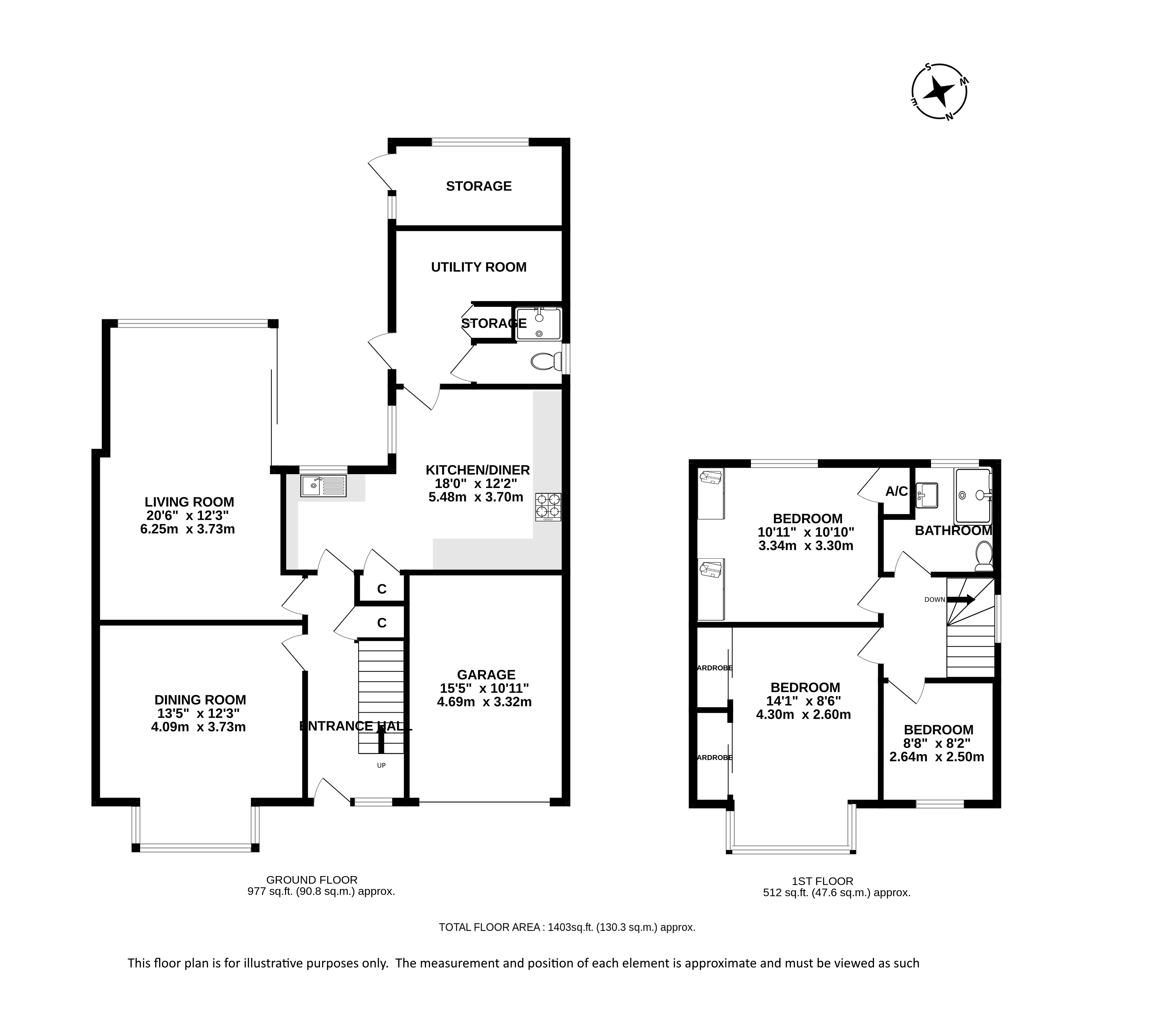 Laburnum Grove, Chiswell Green, St.Albans AL2, 3 bedroom semidetached