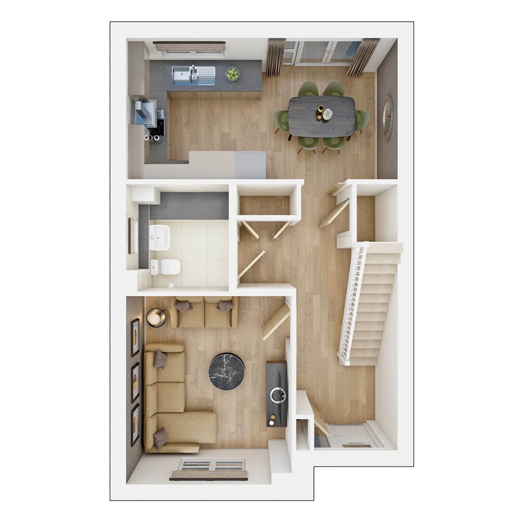 The Keeford - Plot 915, Whittle Gardens, Hanbury Road, Innsworth, Gloucester floorplan