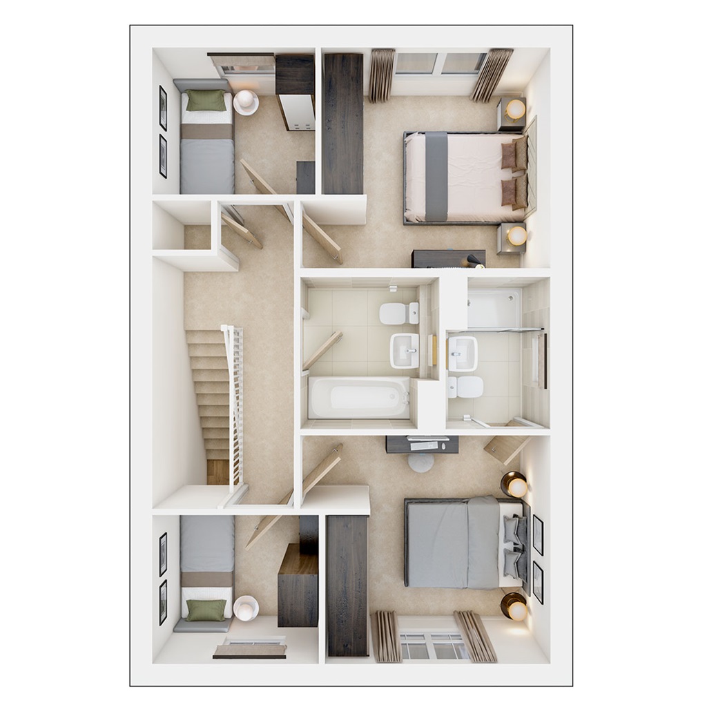 The Ayleford - Plot 289, Burghley Green At West Cambourne, Dobbins Avenue, West Cambourne floorplan