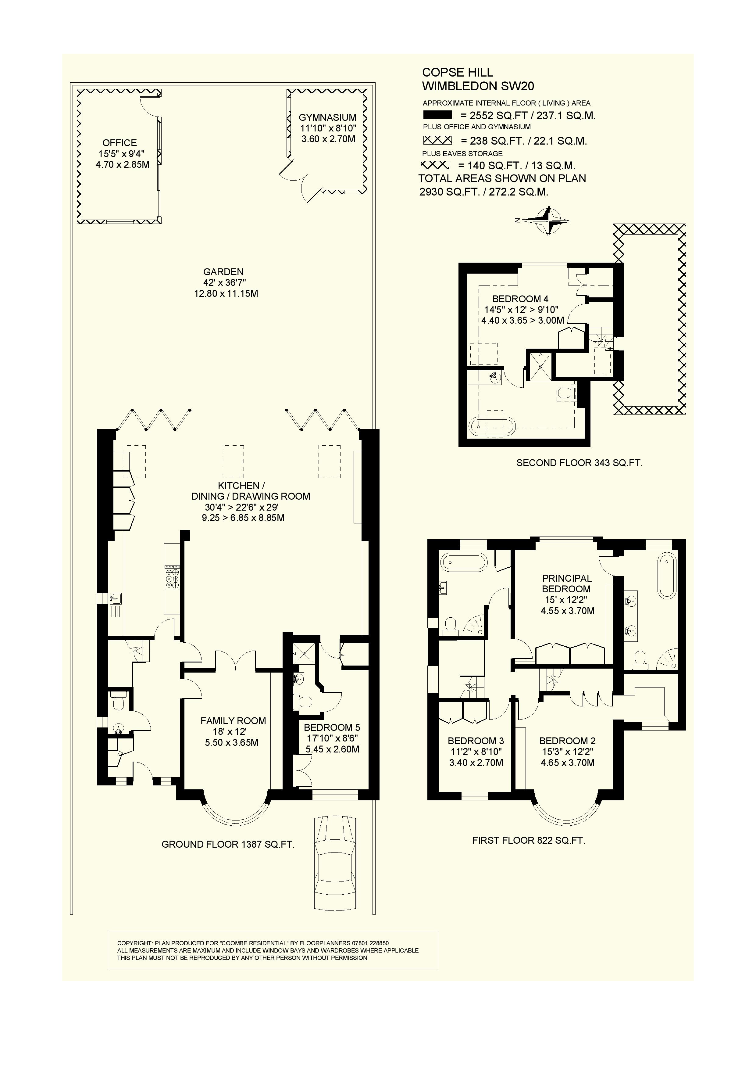 151, Copse Hill, Wimbledon floorplan