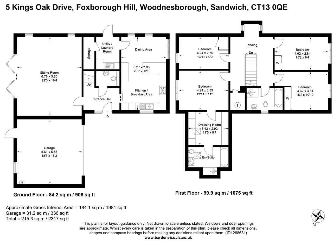 Kings Oak Drive, Woodnesborough floorplan