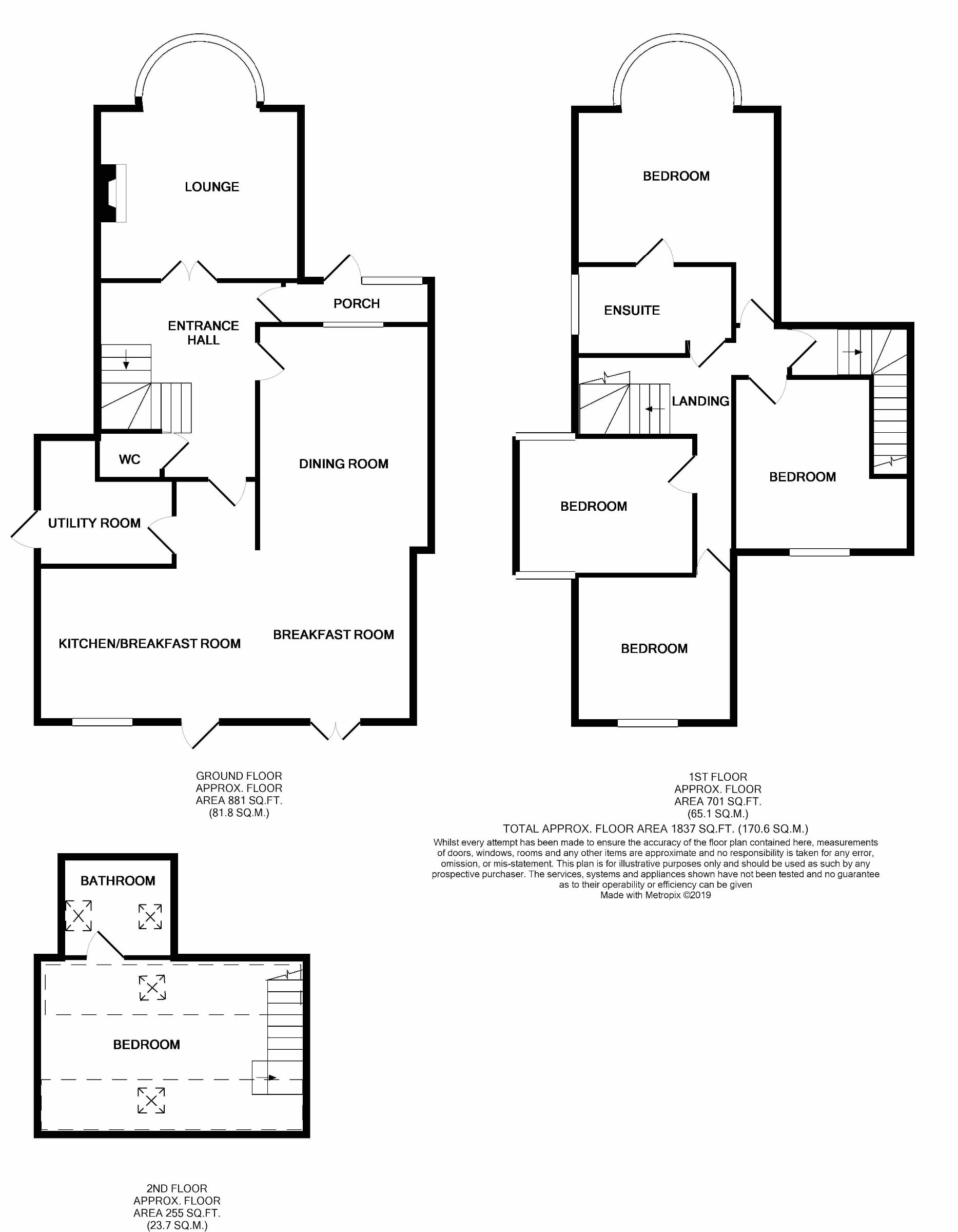 30 Tudor Gardens, Leigh-on-Sea floorplan