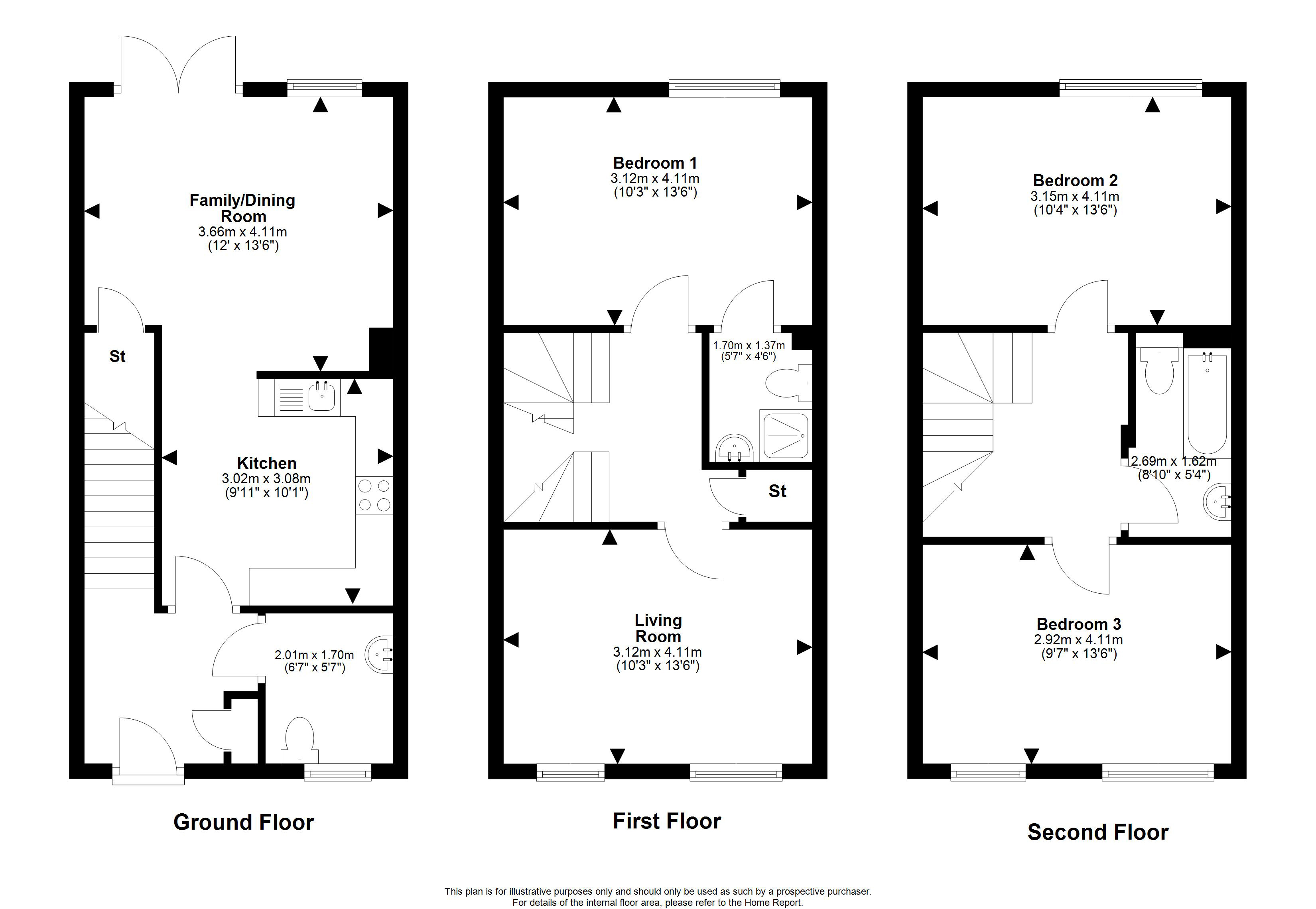 Leyton Mid, West Craigs Manor, Edinburgh floorplan