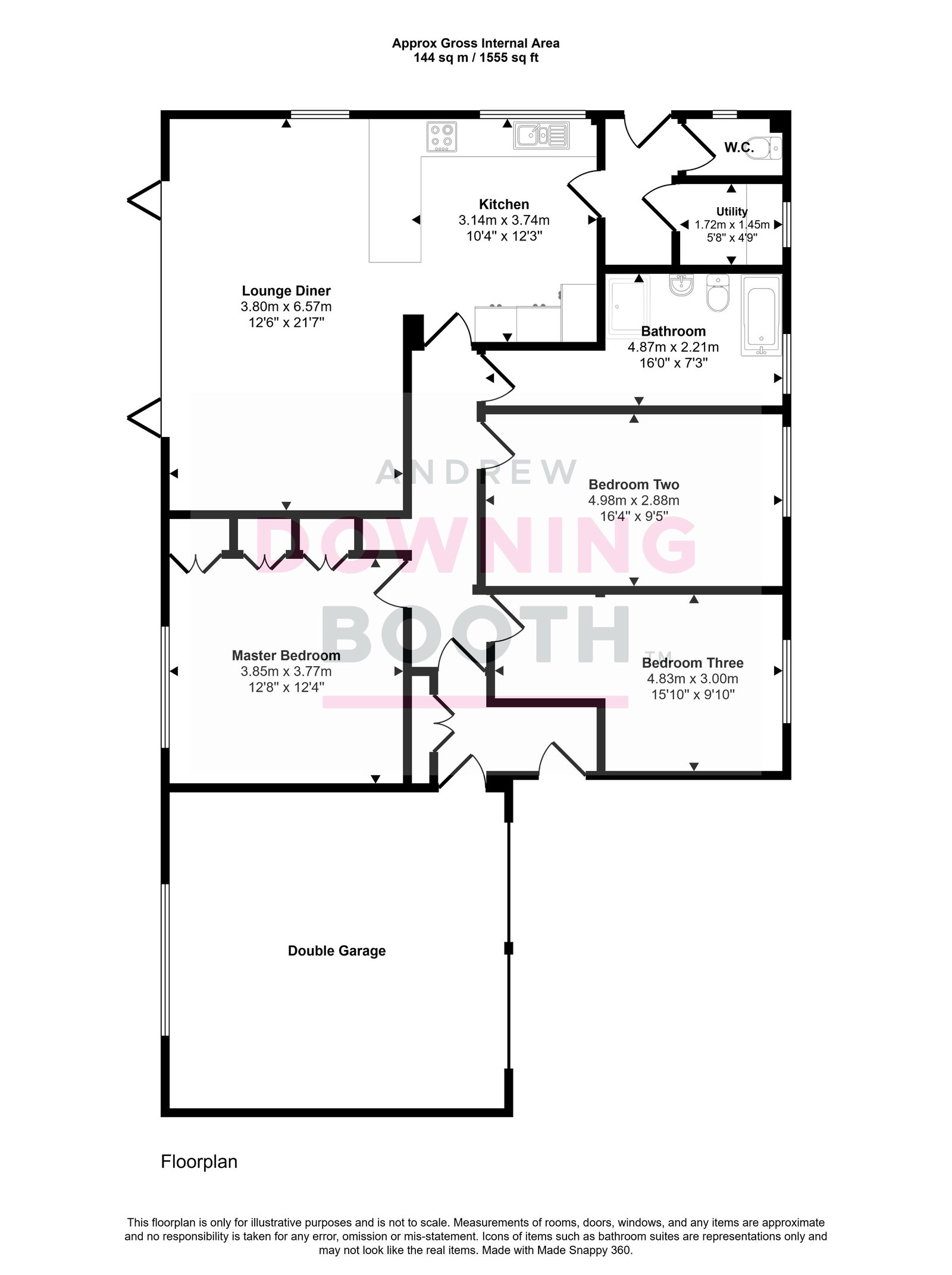 The Bungalow, Bradley Lakes, Rugeley floorplan