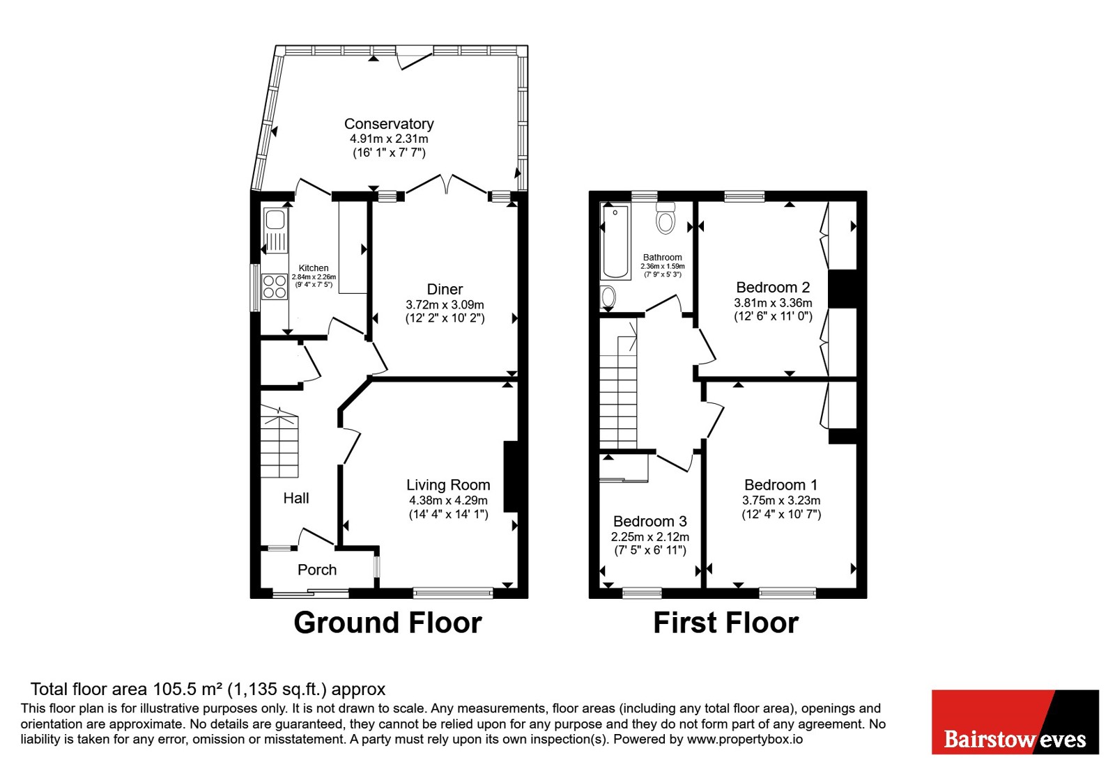 17, Cave Road, London floorplan