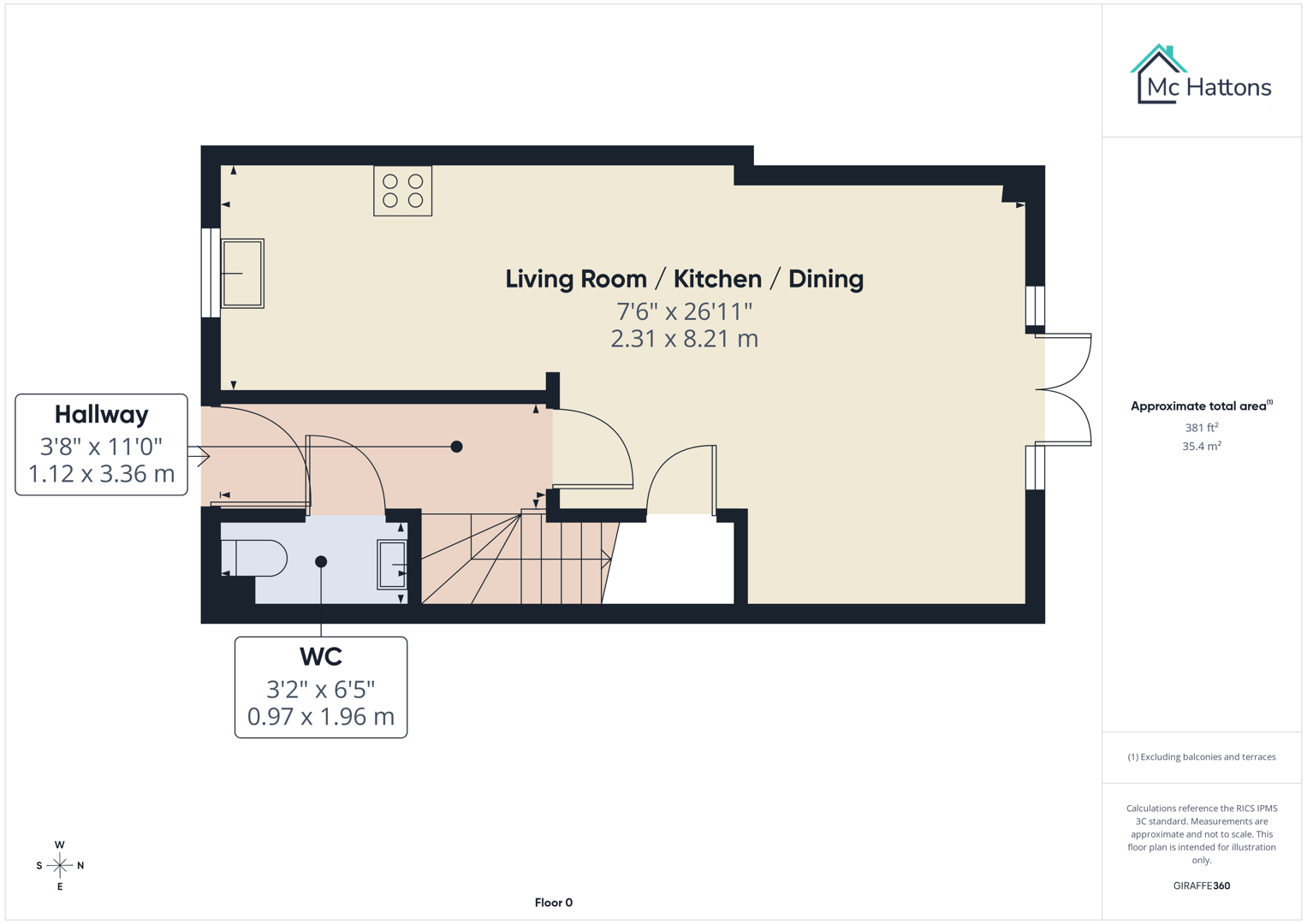 23, Gerddi'r Briallu, Bridgend floorplan