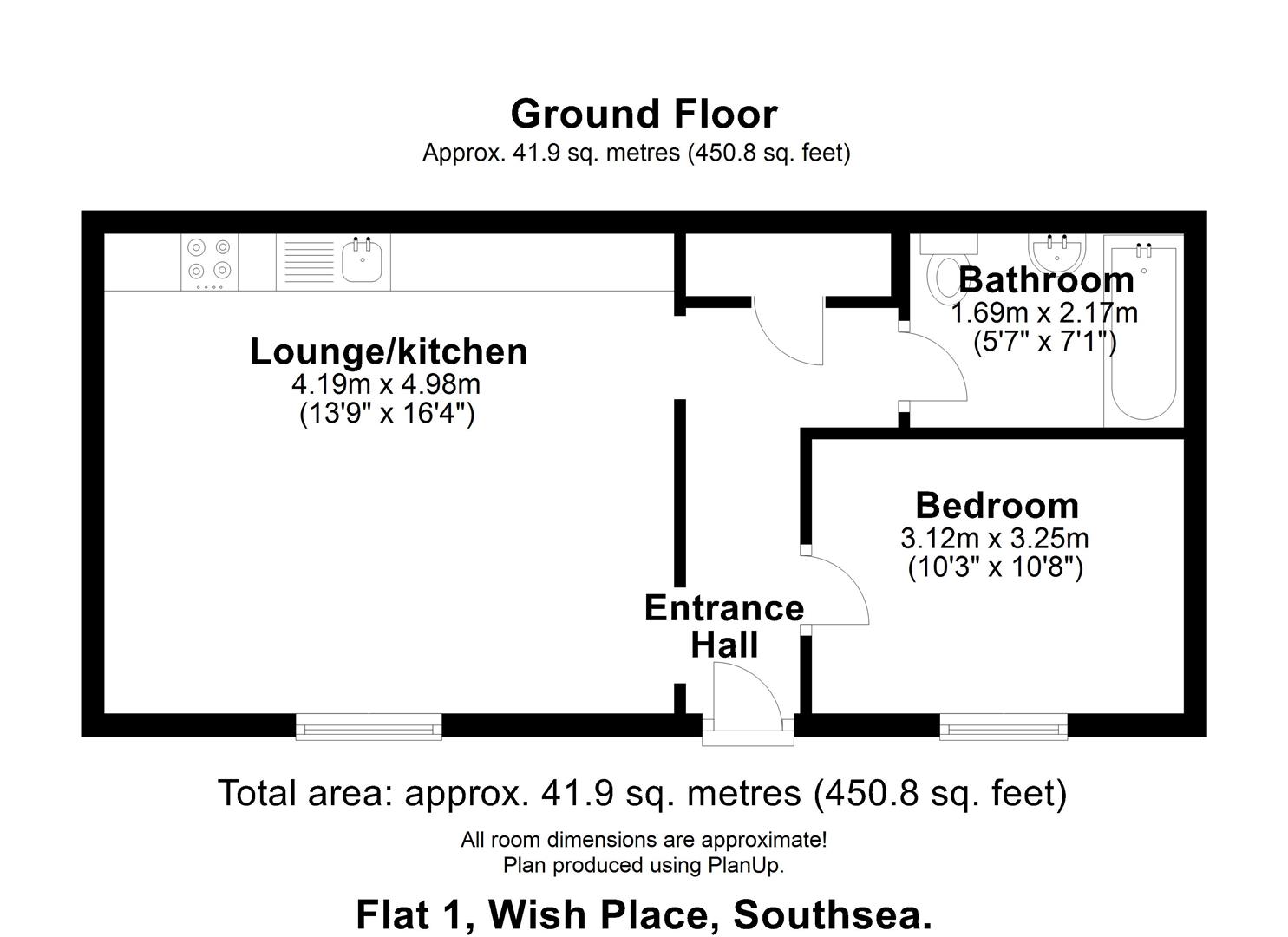 5 Wish Place, Southsea floorplan