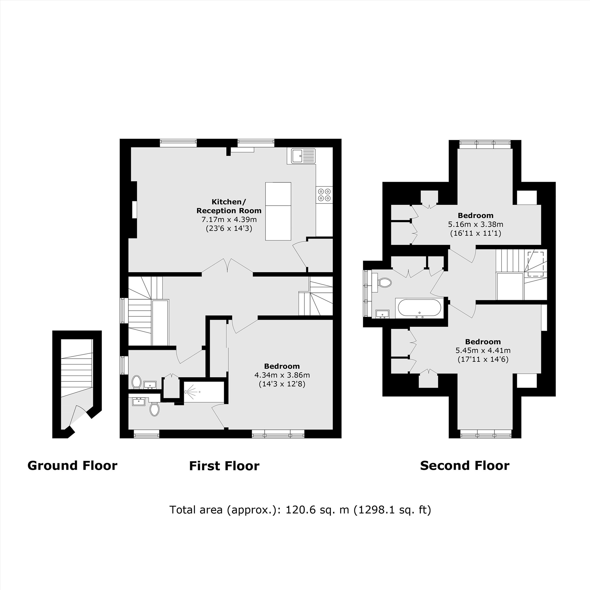 34A, Cavendish Road, London floorplan