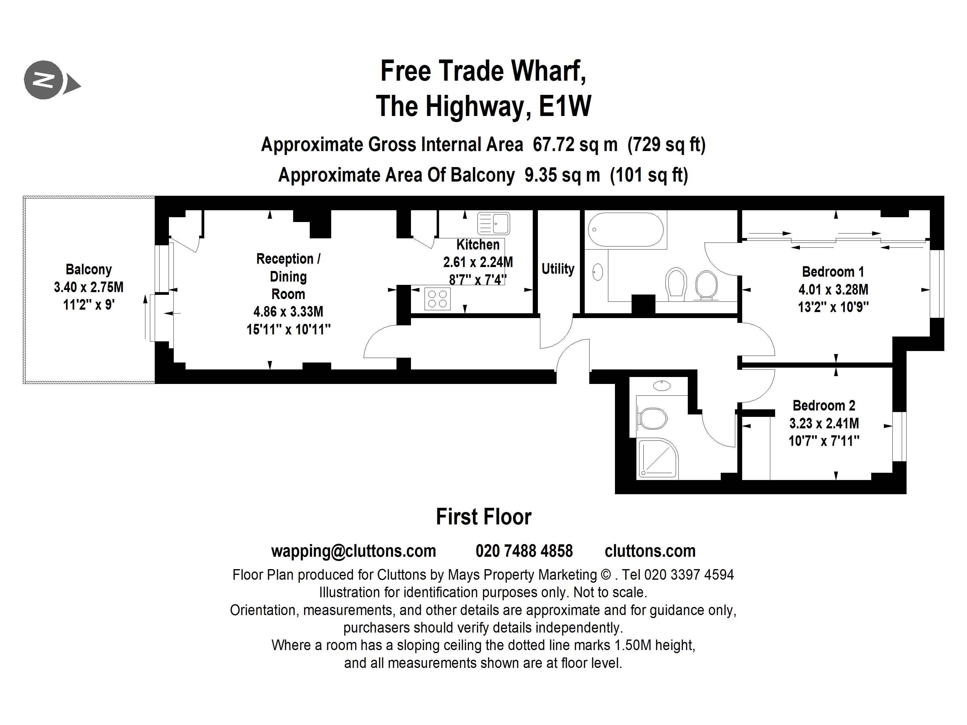 Free Trade Wharf, London floorplan