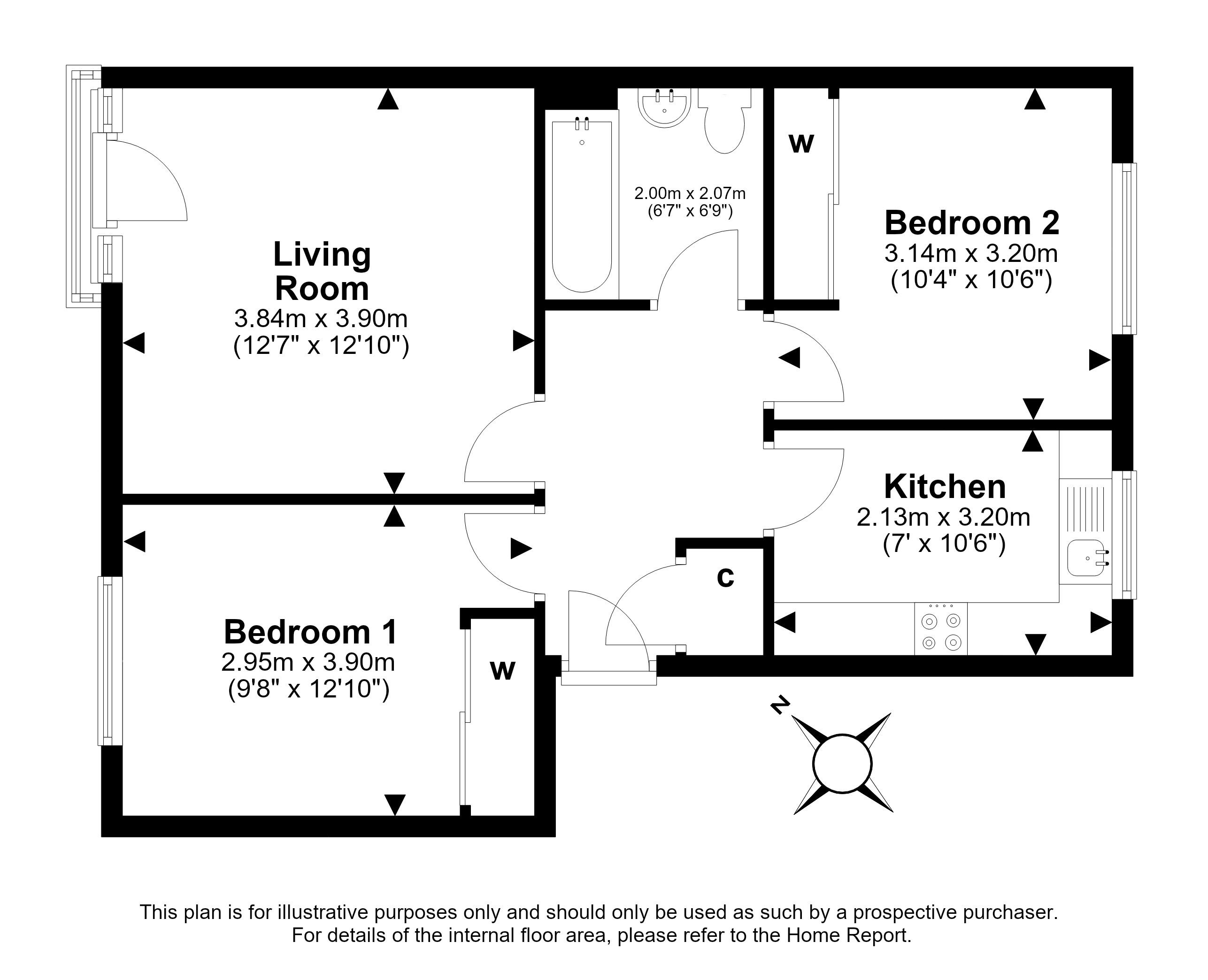 35/11, Stenhouse Gardens, Stenhouse, Edinburgh floorplan