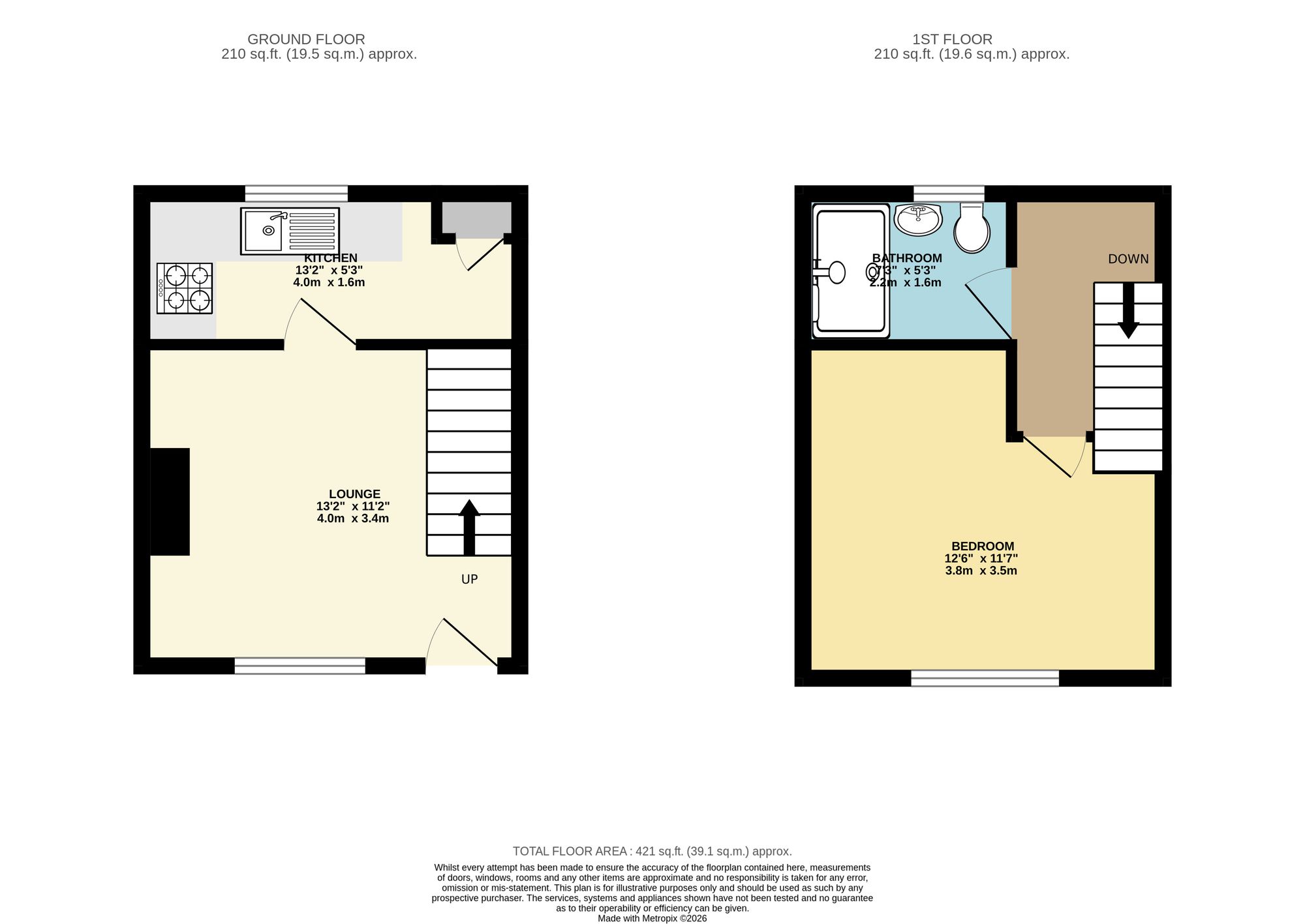 5 Laburnum Place, Bradford floorplan