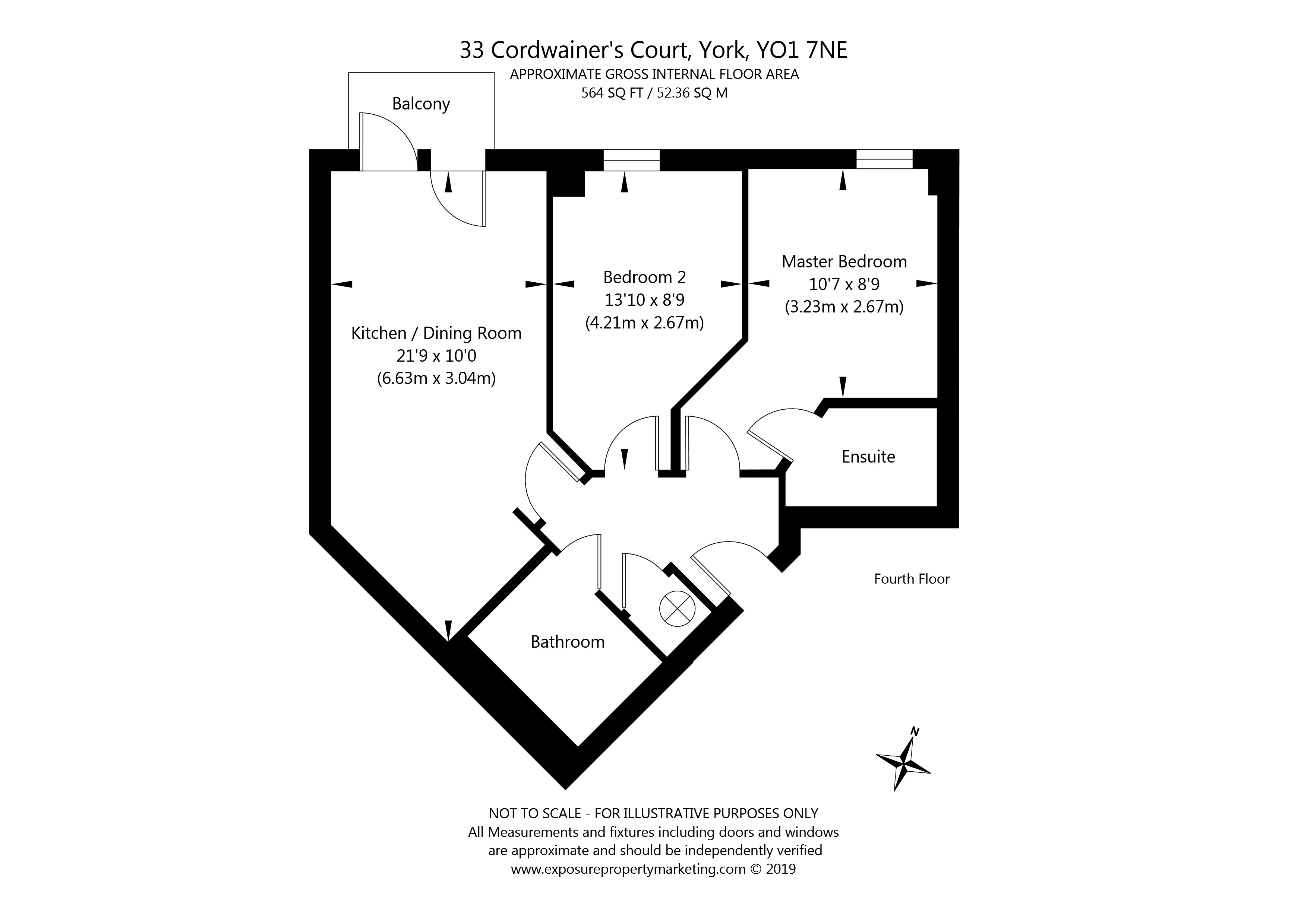 2 Bedrooms Flat for sale in Cordwainers Court, Black Horse Lane, York YO1