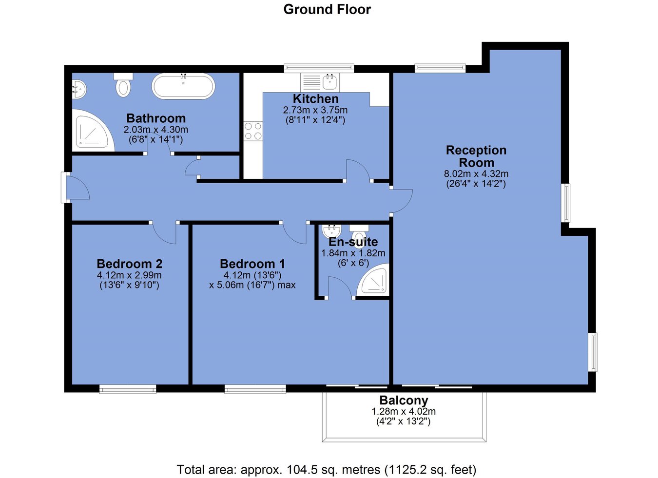 8, The Glen, Bolton floorplan