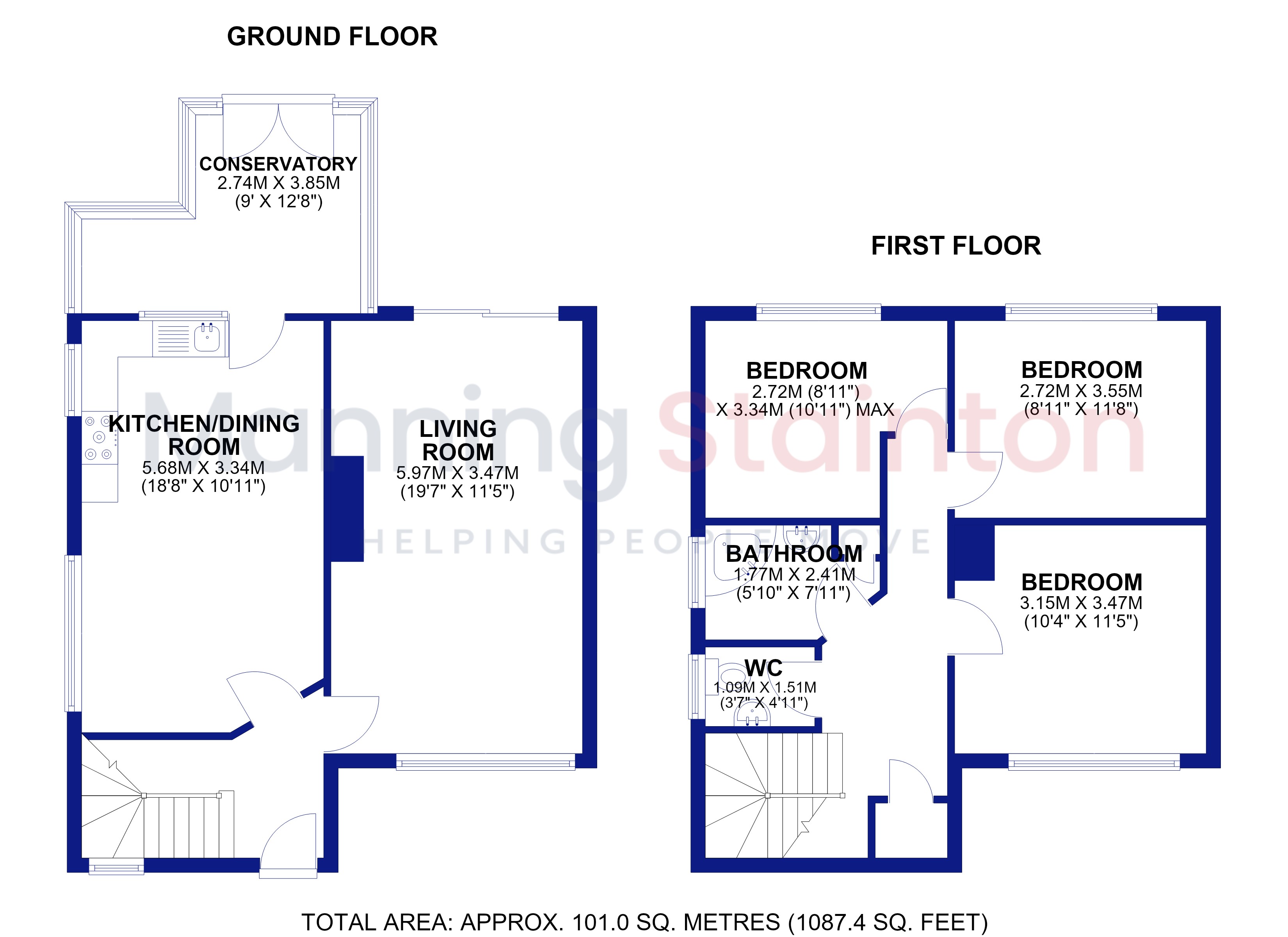 13, Hillfoot Drive, West Yorkshire floorplan
