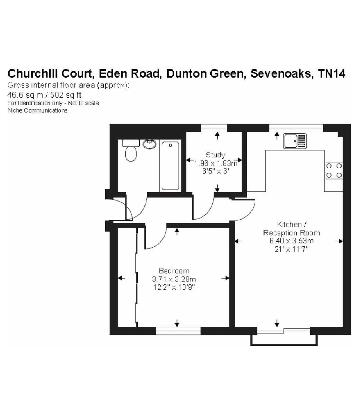 5 Churchill Court, Eden Road, Sevenoaks floorplan
