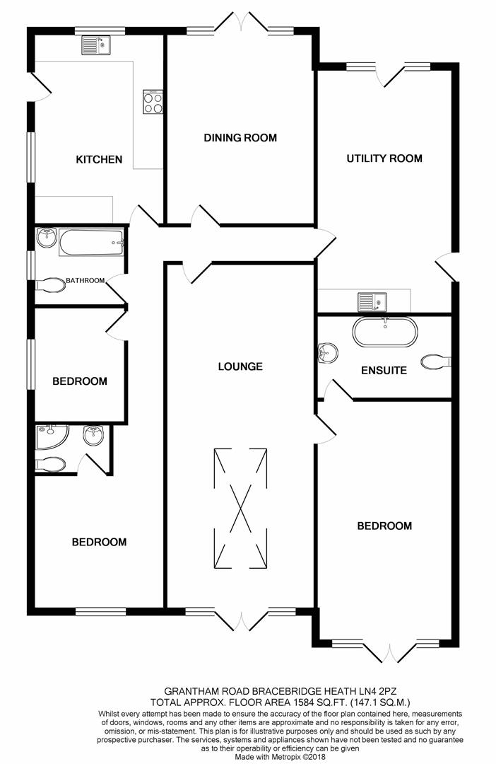 3 Bedrooms Detached bungalow for sale in Grantham Road, Bracebridge Heath, Lincoln LN4