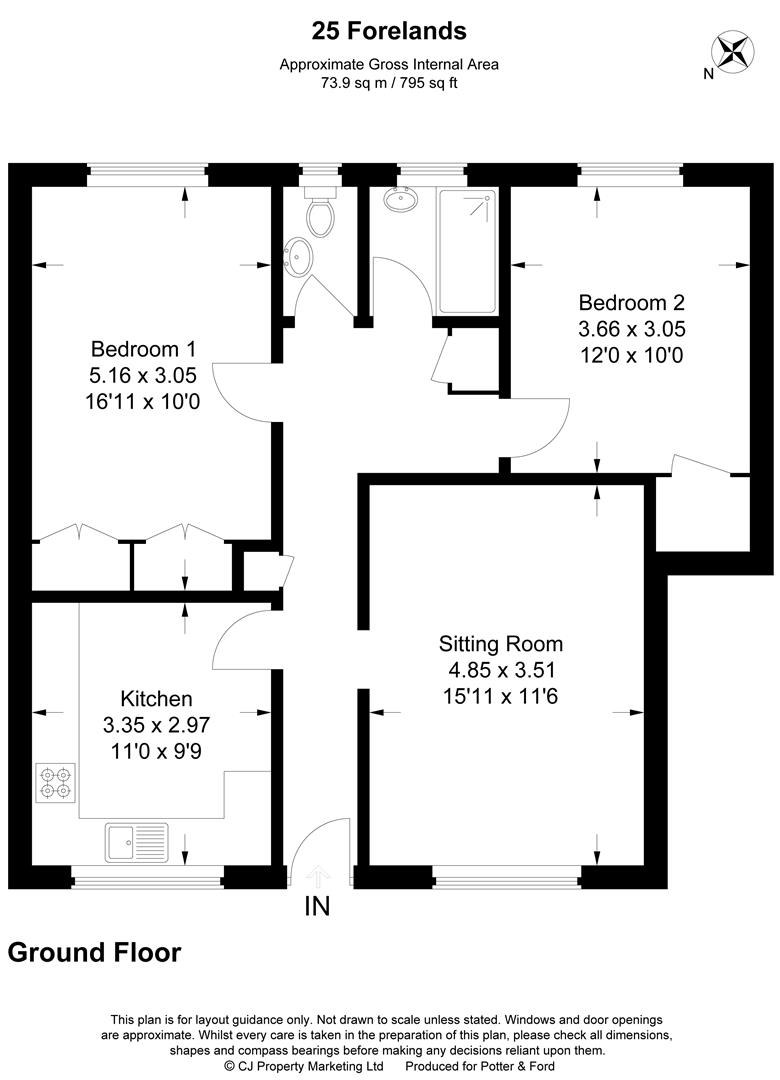 2 Bedrooms Flat for sale in Forelands Way, Chesham HP5