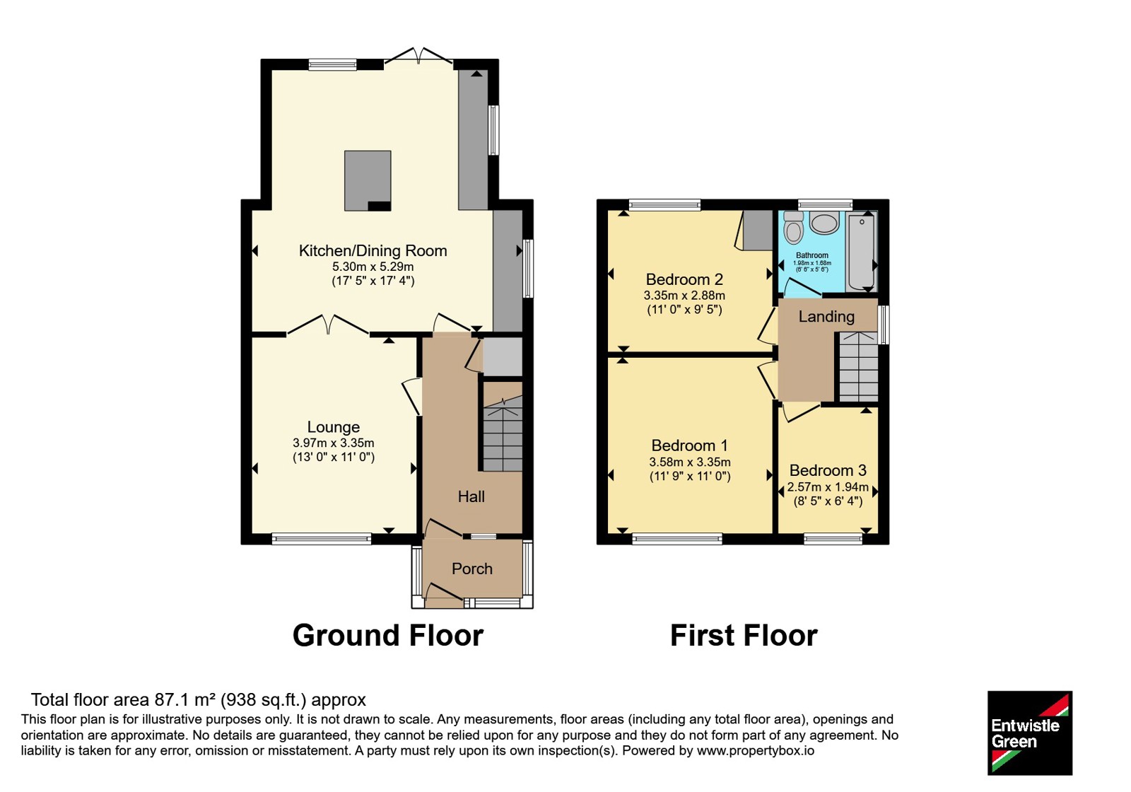 46, Holcombe Close, Bolton floorplan