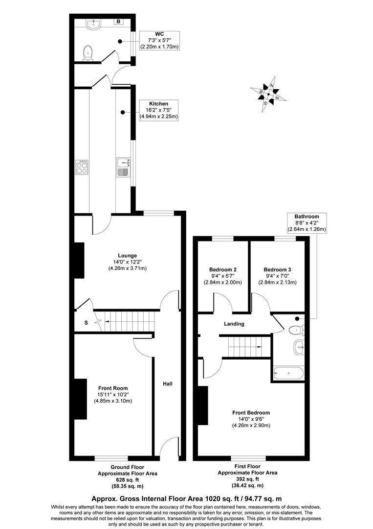 85, Lodge Street, Accrington floorplan