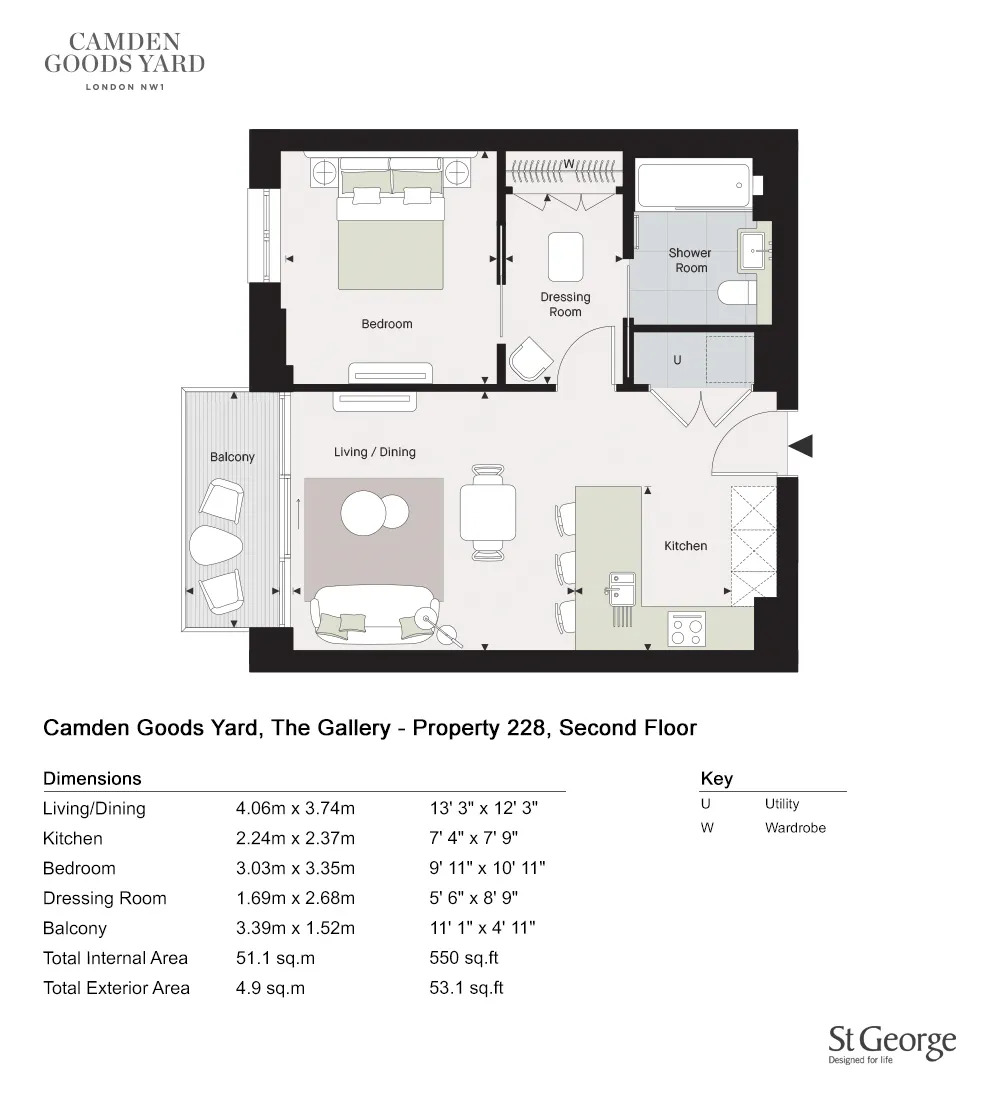 Camden Goods Yard, 228, The Gallery, London floorplan
