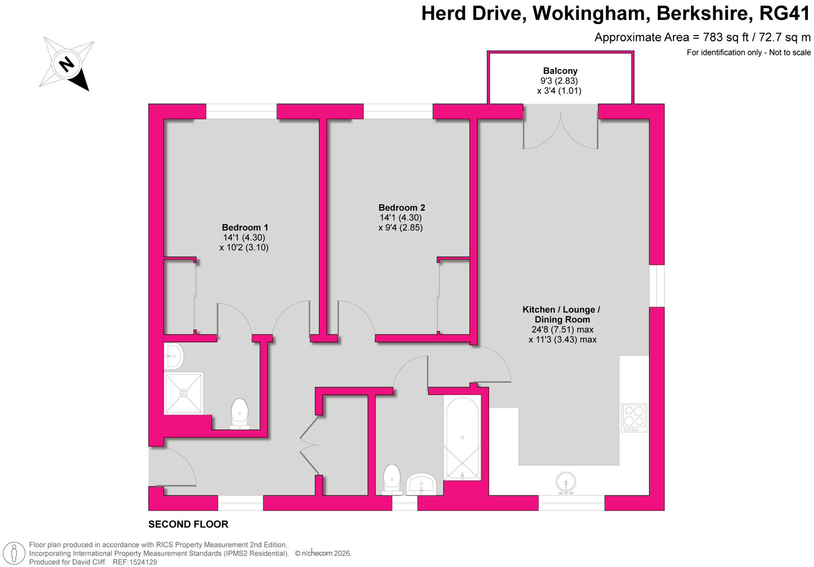 Flat 8, 9, Herd Drive, Berkshire floorplan