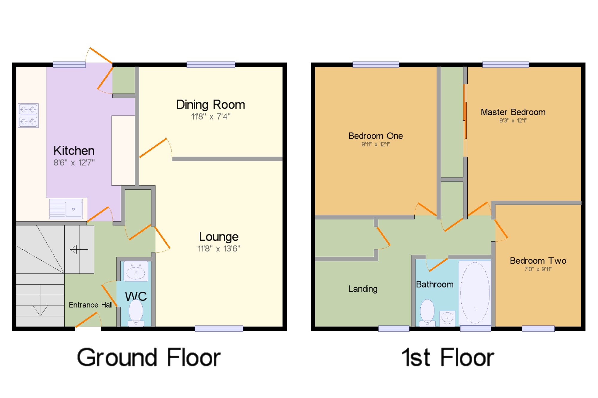 3 Bedrooms Terraced house for sale in Wynnefield Walk, Sandy, Bedfordshire SG19