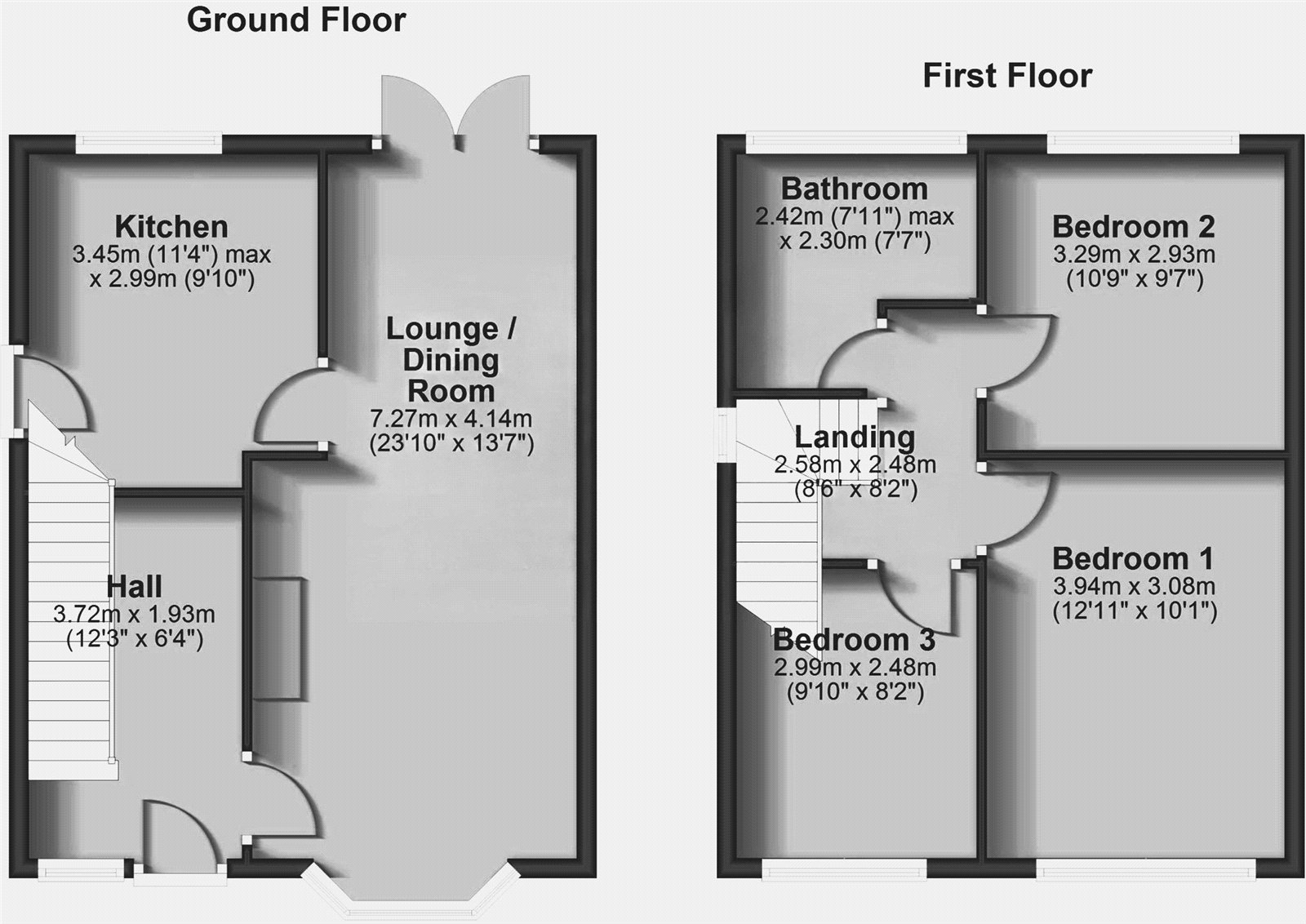 88, Grasmere Road, Oldham floorplan