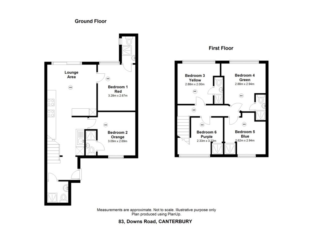 83, Downs Road, Canterbury floorplan