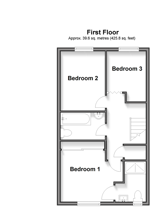 Barge Close Yapton, Arundel floorplan