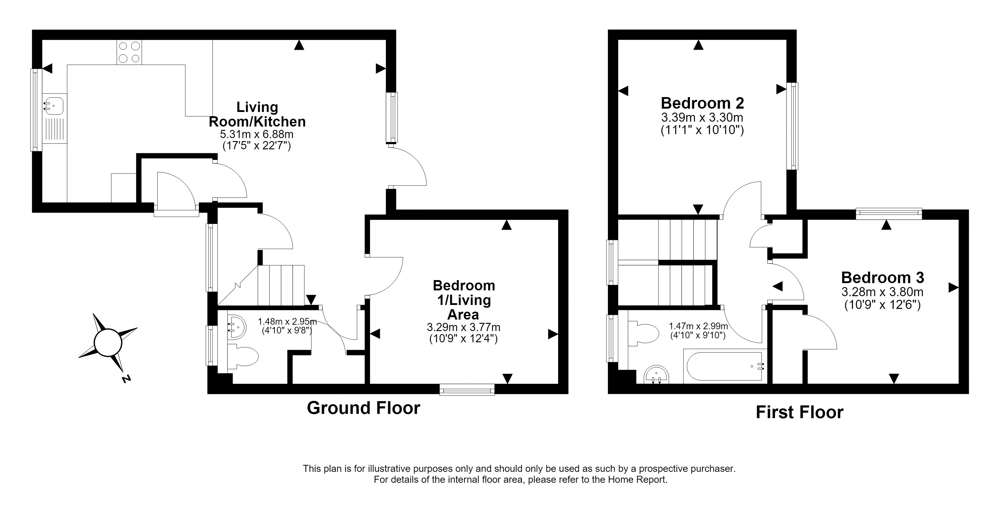 3, Bughtlin Place, Edinburgh floorplan