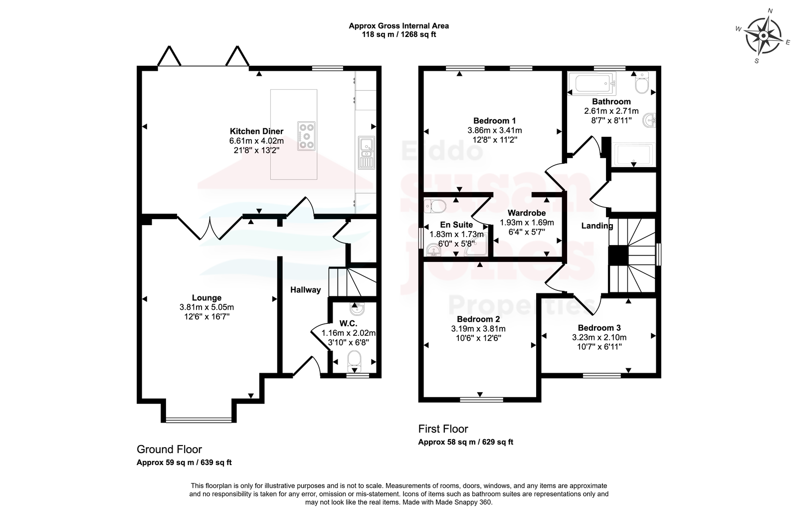 2 Llain Wen, Penrallt, Pwllheli floorplan