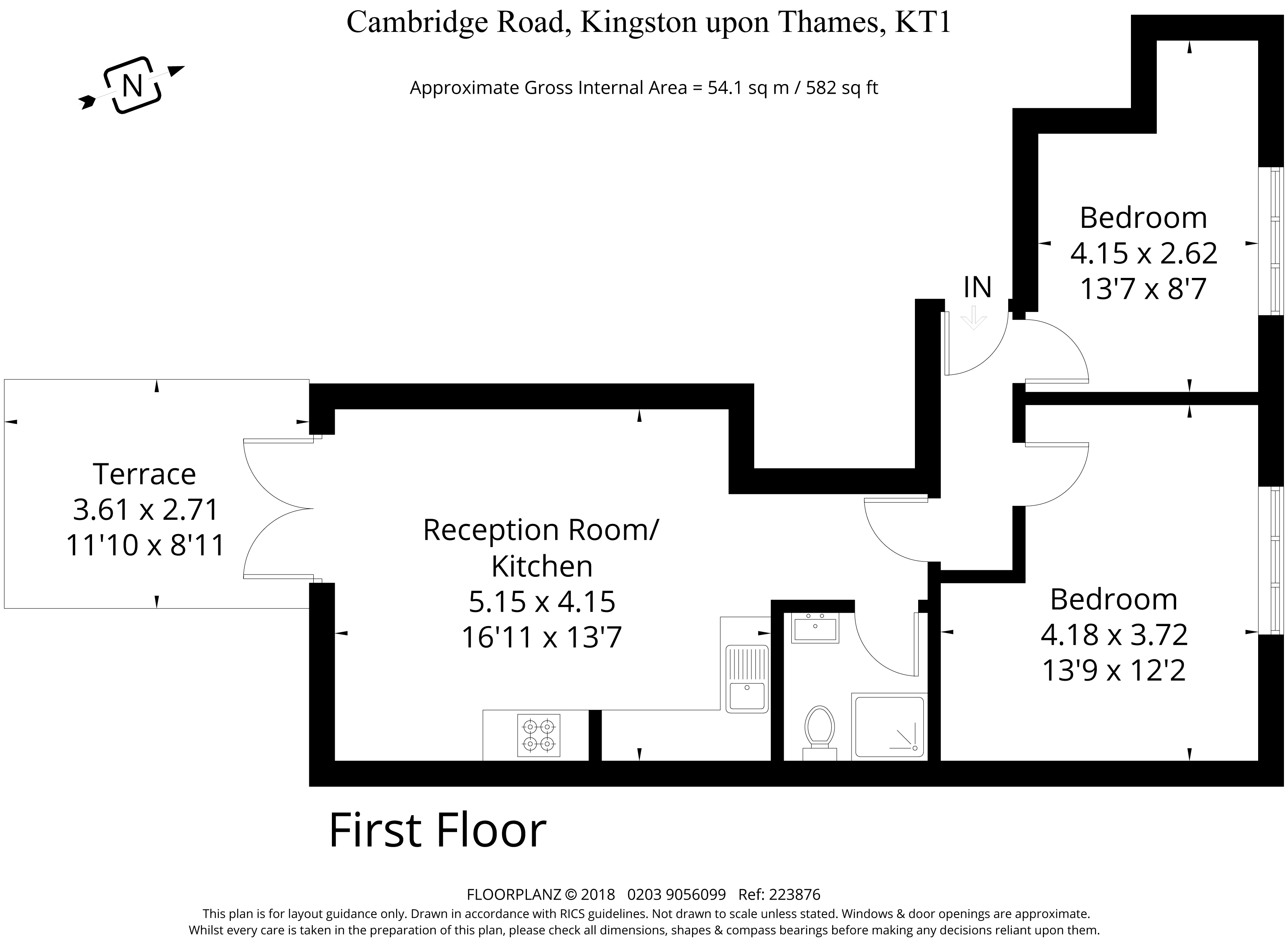 2 Bedrooms  to rent in Cambridge Road, Kingston Upon Thames KT1