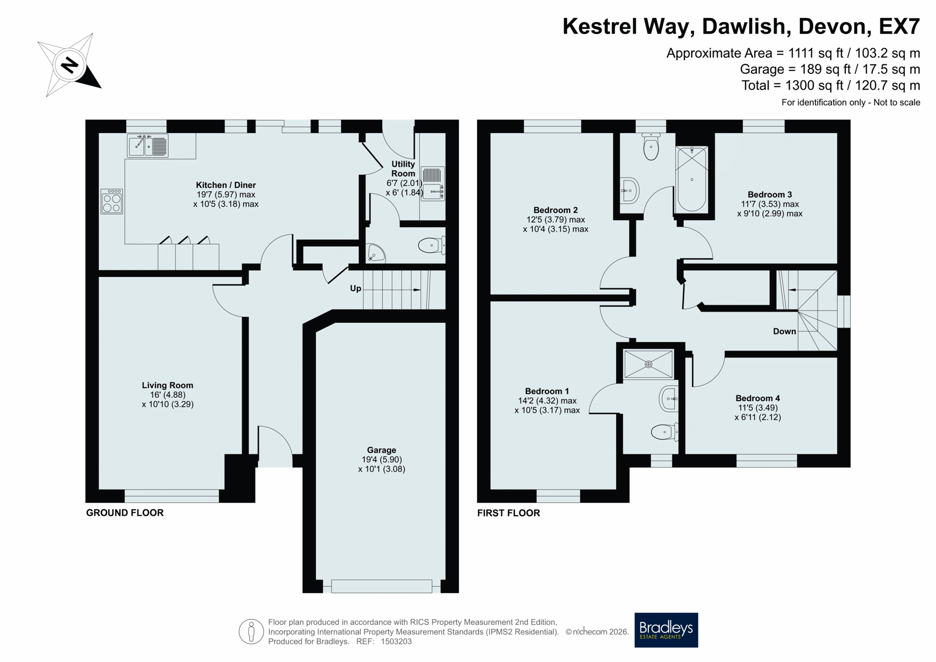 32, Kestrel Way, Devon floorplan