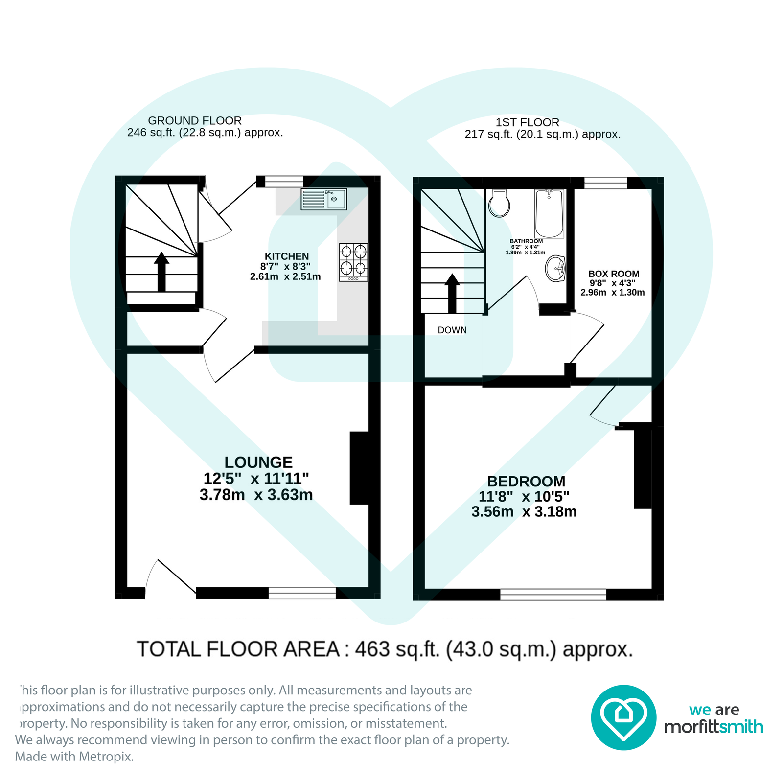38, Longfield Road, Sheffield floorplan