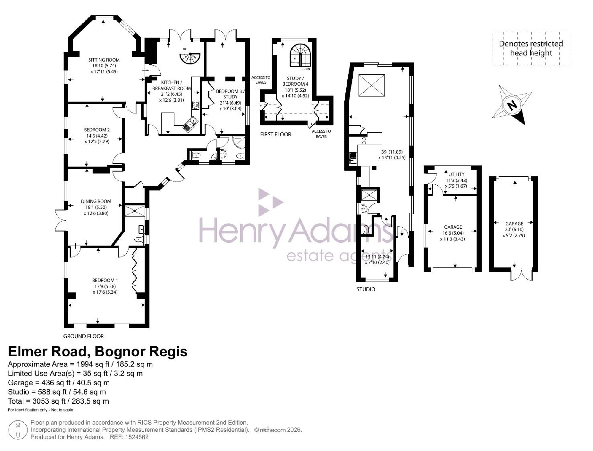 Church Cottage, 56 Elmer Road, Bognor Regis floorplan